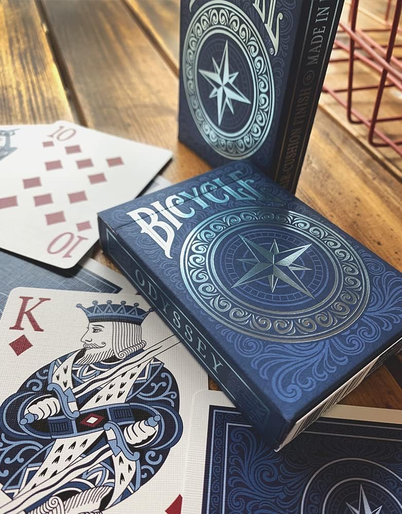 Bicycle Odyssey Playing Cards Blue 5