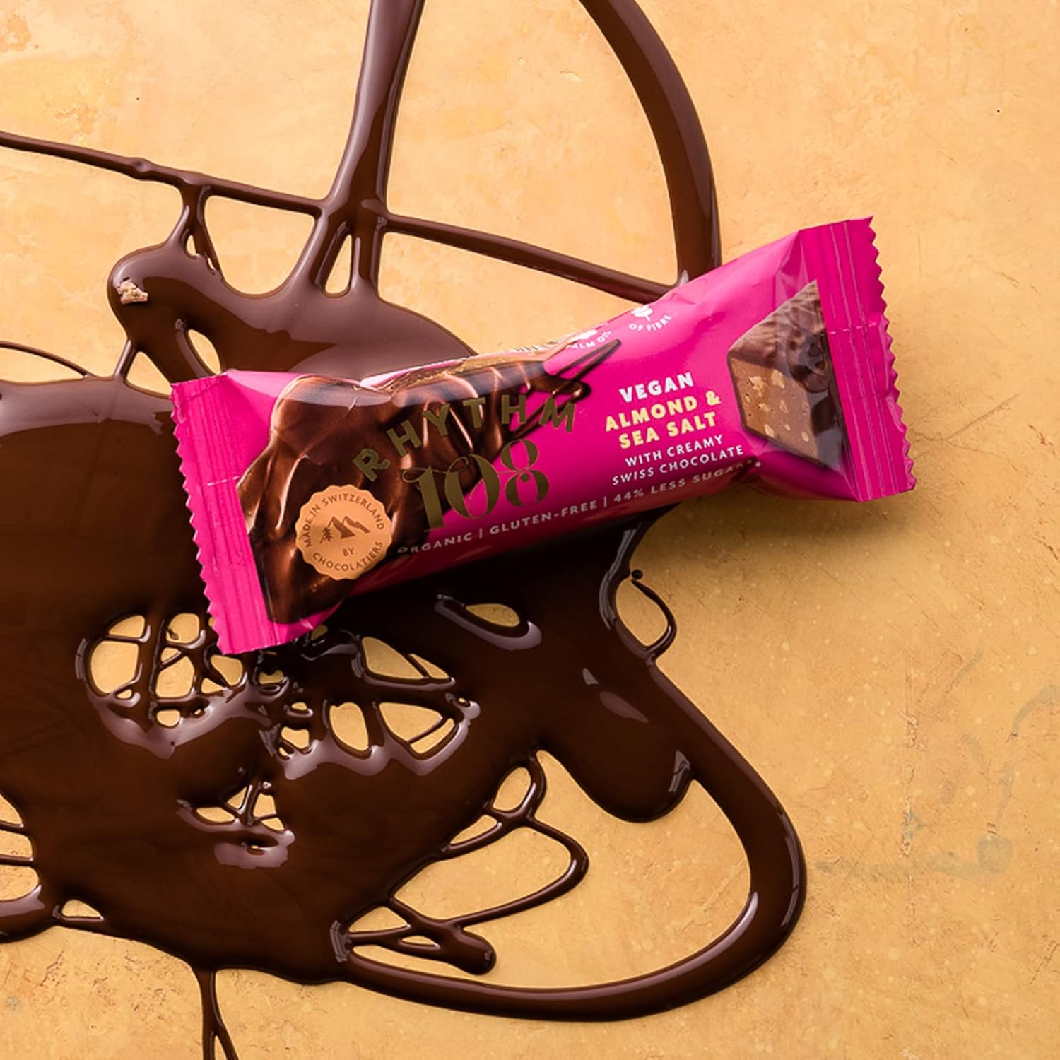 Rhythm 108 - Sweet 'n' Salty Almond Swiss Chocolate Bar (33g, Pack of 15) 4