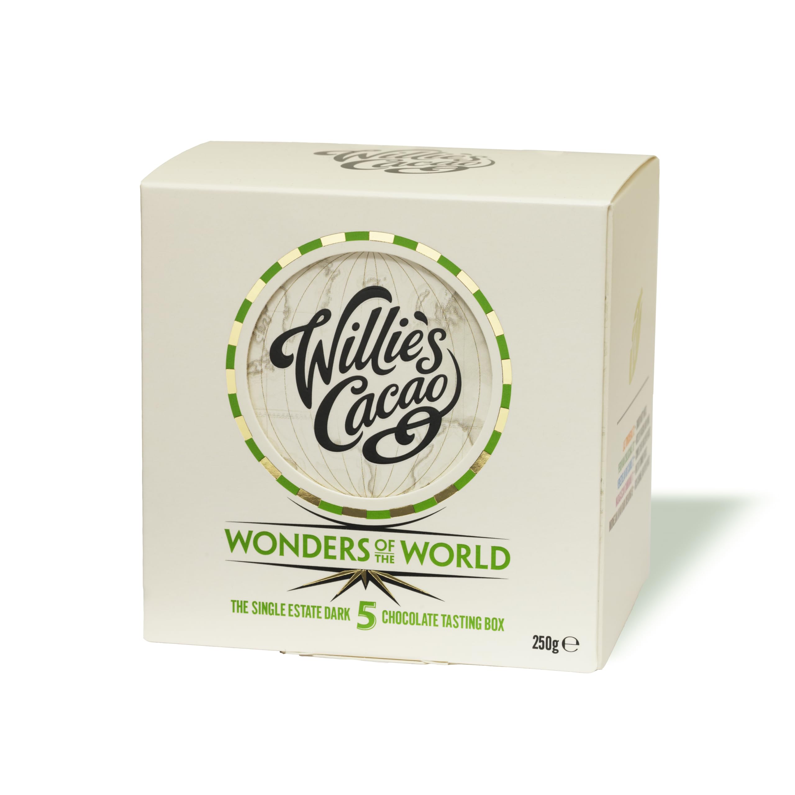 Willie's Cacao 5 Wonders of the World - 5 x 50g Single Estate Dark Chocolate Bars in Gift Box (250g) 9