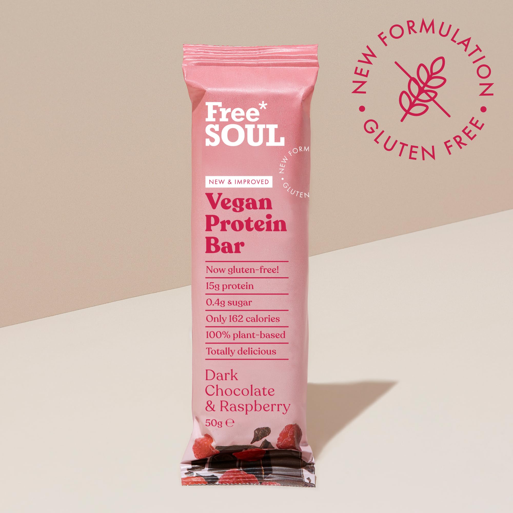 Free Soul Vegan Protein Bars 12 x 50g | Plant-Based Chocolate Protein Snack | High Protein, Low Sugar 4
