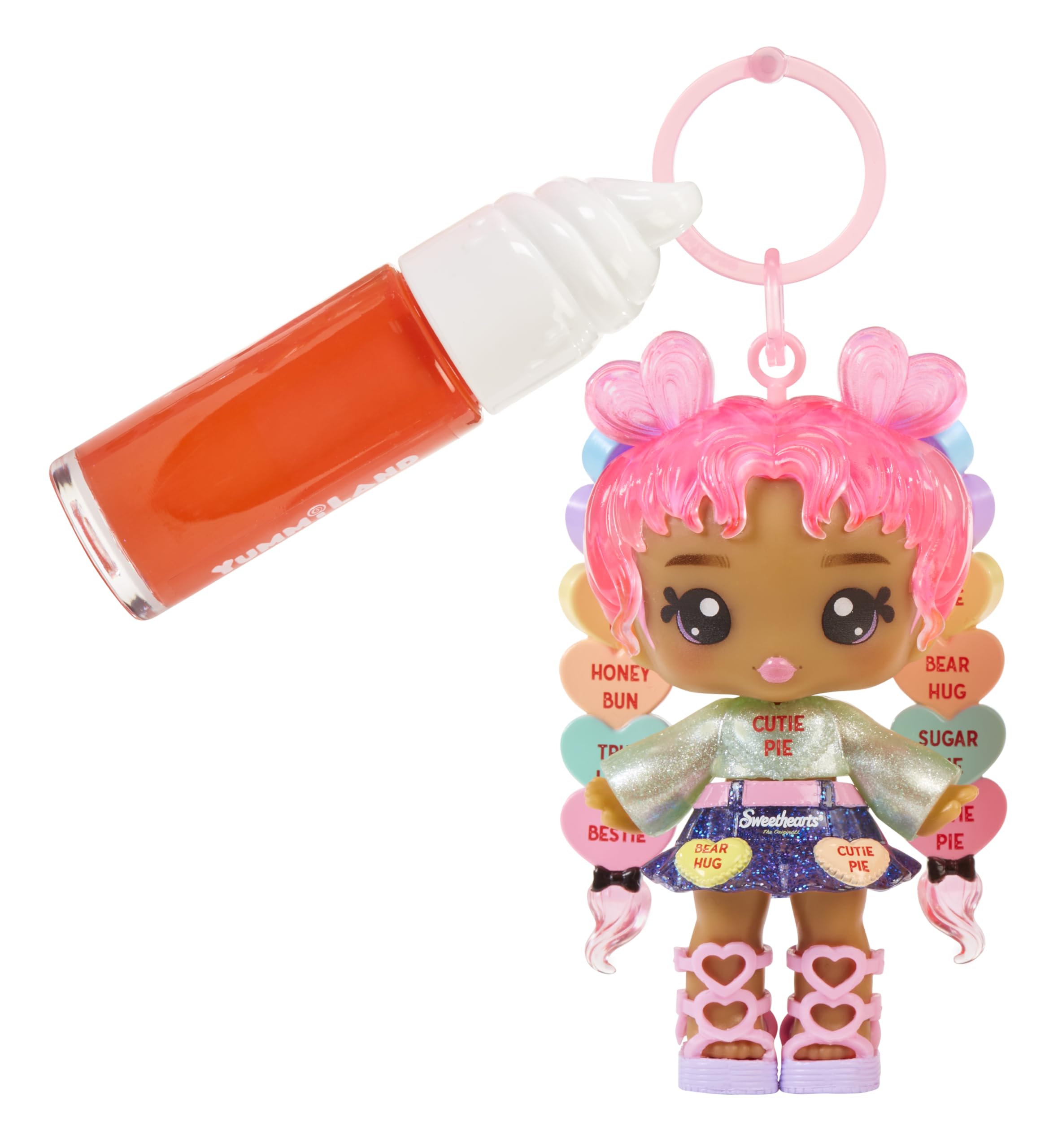 Yummiland x Sweethearts Lip Gloss Doll - Lily Hearts - DIY Lip Gloss Kit & Customizable Fashion Doll for Kids Ages 4+ 3