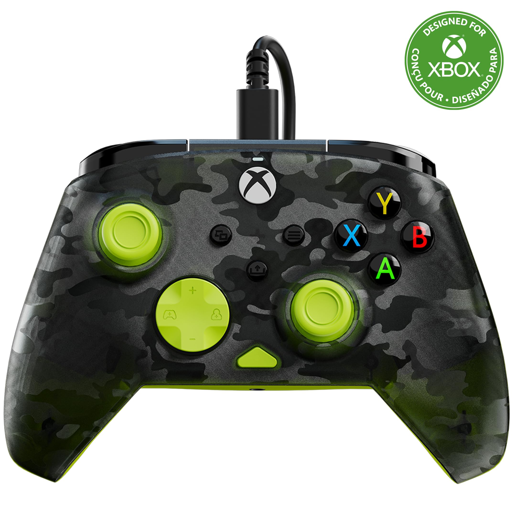 Turtle Beach Rematch Core Wired Gaming Controller for Xbox & PC - Yellow and Ghost Black Camo