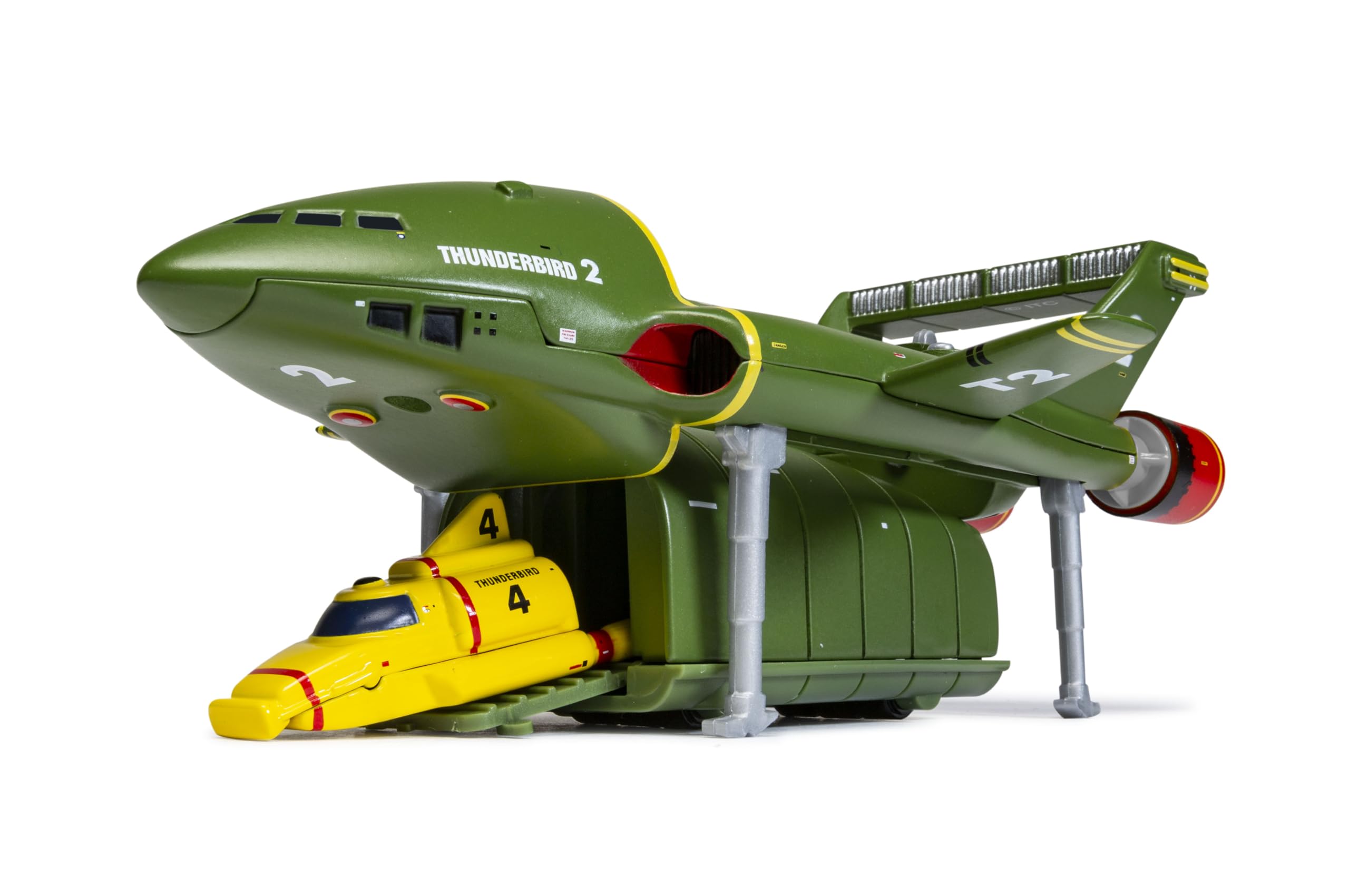 Corgi Diecast Model Cars - CC00804 Thunderbirds F.A.B. Collection Thunderbird 2 and 4 - Classic Aircraft Collectible for Men & Women - Die Cast Vehicle Models for Boys & Thunderbirds Enthusiasts 1