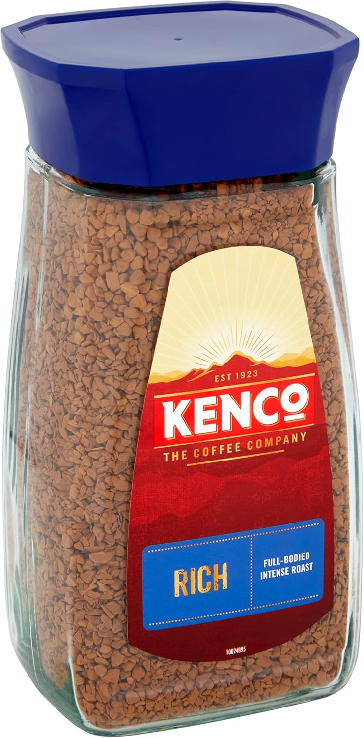 Kenco Rich Instant Coffee, Medium Roast, Unflavoured, 200g