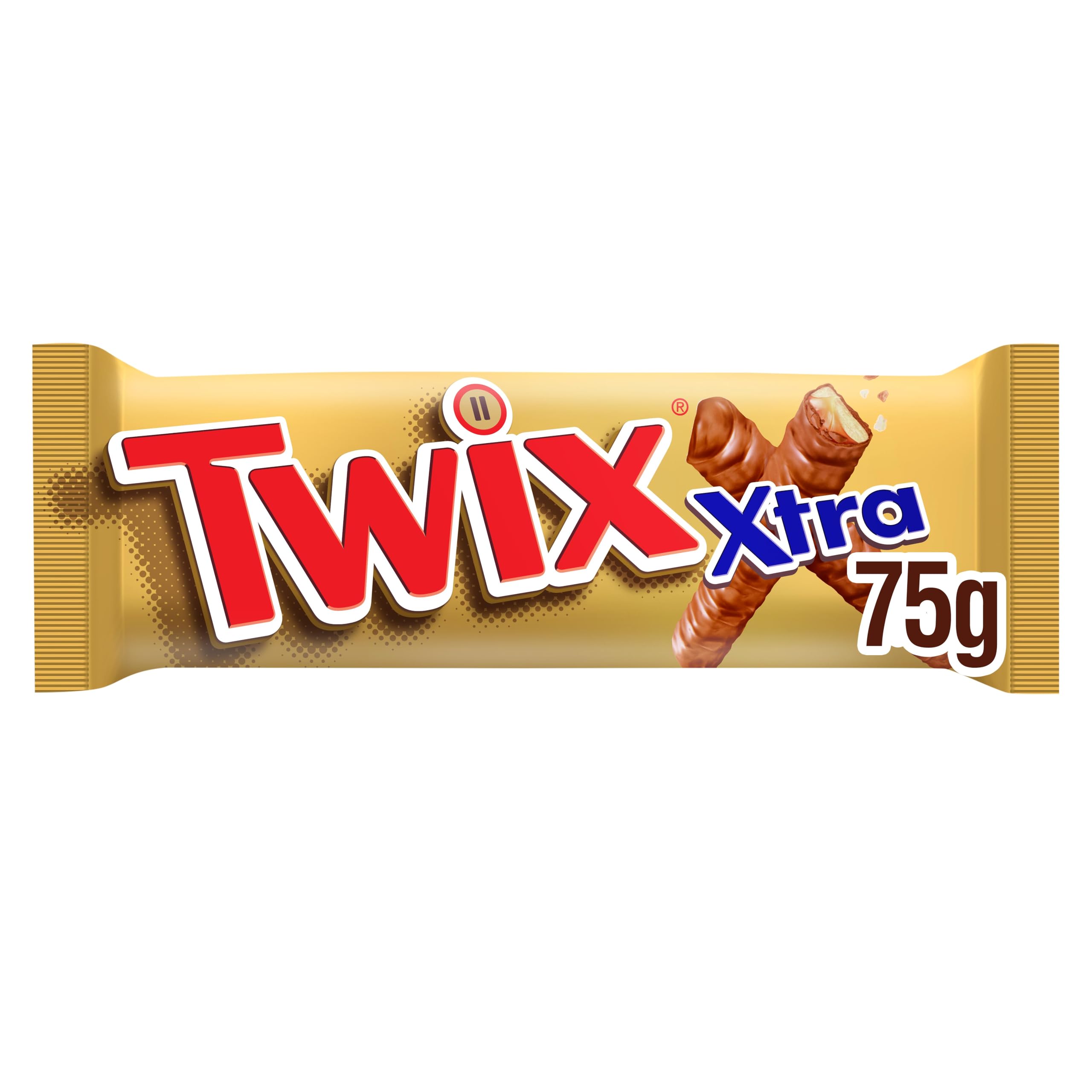 Twix - Xtra Salted Caramel Chocolate Biscuit Twin Bar, 75g