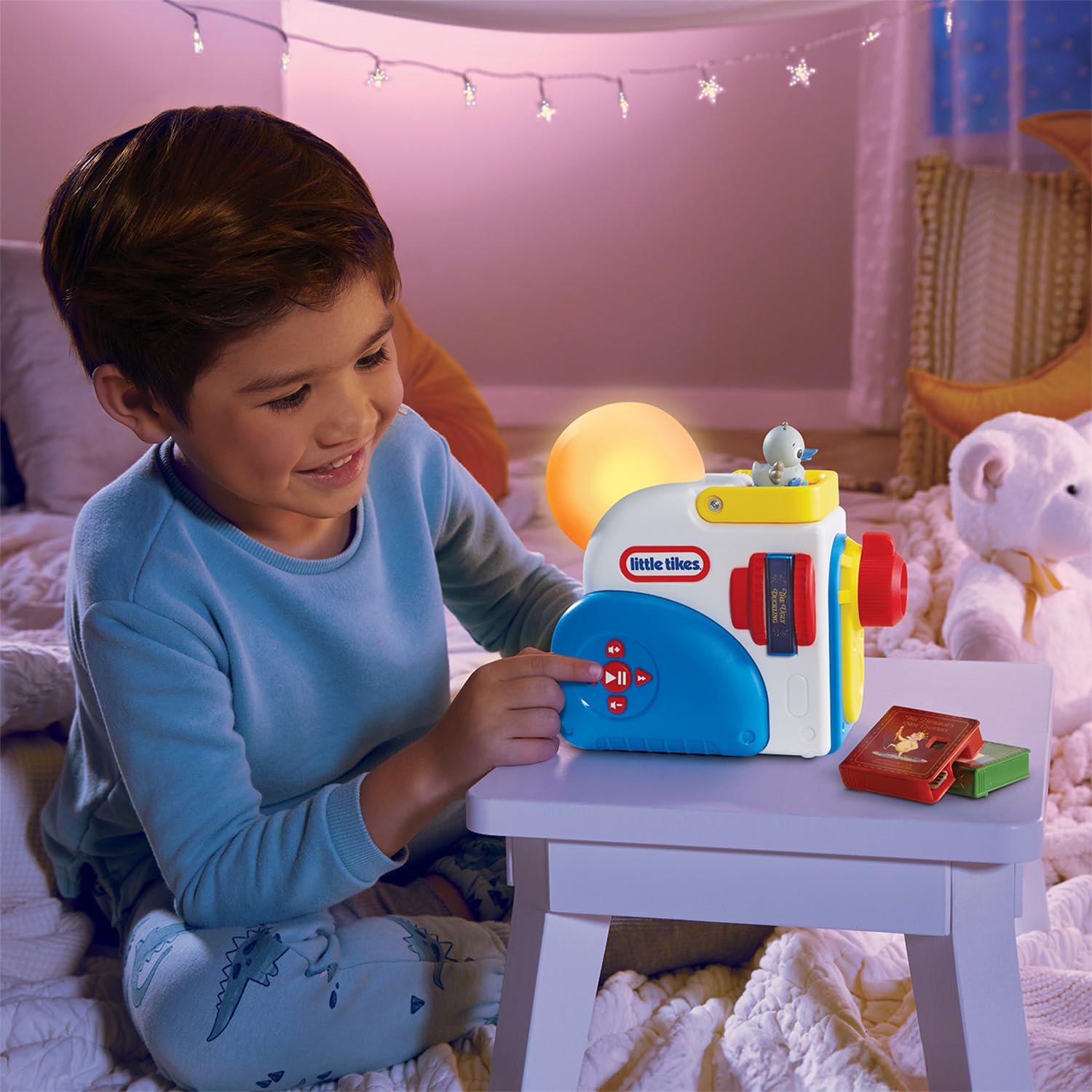 Little Tikes Story Dream Machine Starter Pack - Light, Sound & Audio Projector with 3 Fairytale Stories 4