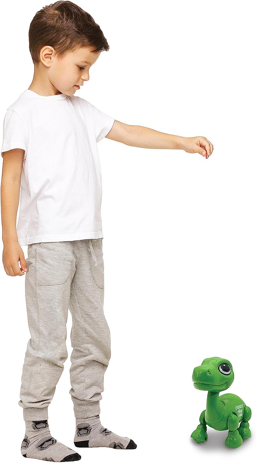 Lexibook Power Dino Mini - Interactive Dinosaur Robot with Lights, Sounds & Voice Recording - Ages 3+ 4