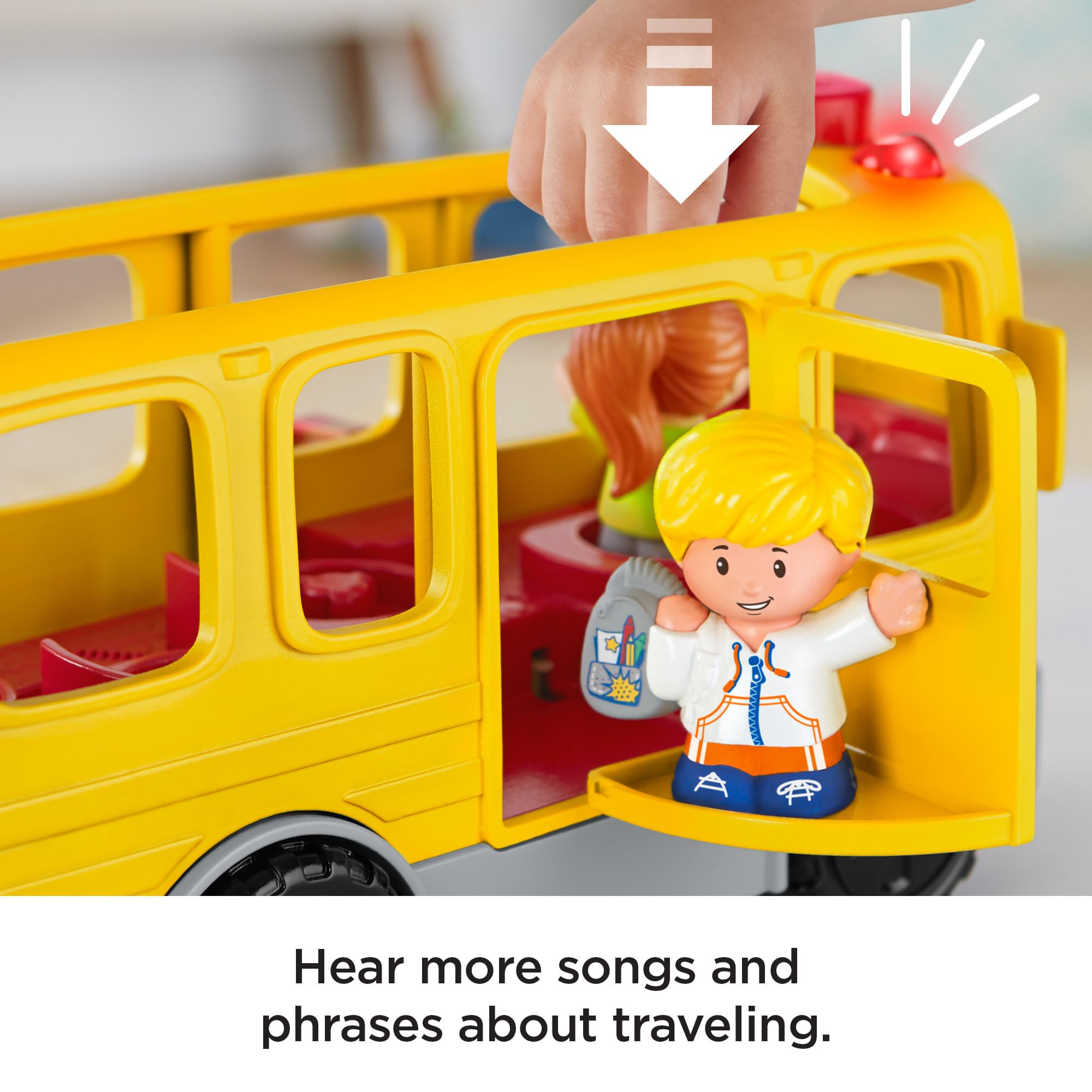 Fisher-Price Little People Sit with Me School Bus - Multilanguage Edition, Ages 1-5 4