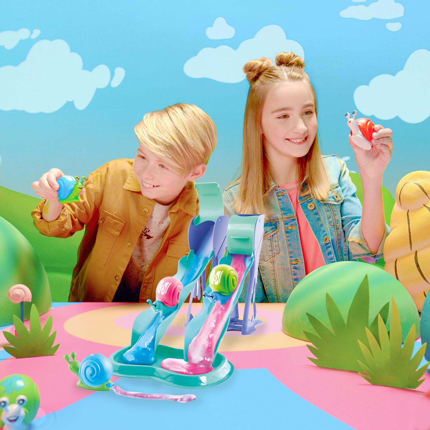 Go Gooey Snails Slime Race Set - Slime Playset for Kids 3 Years and Up 3