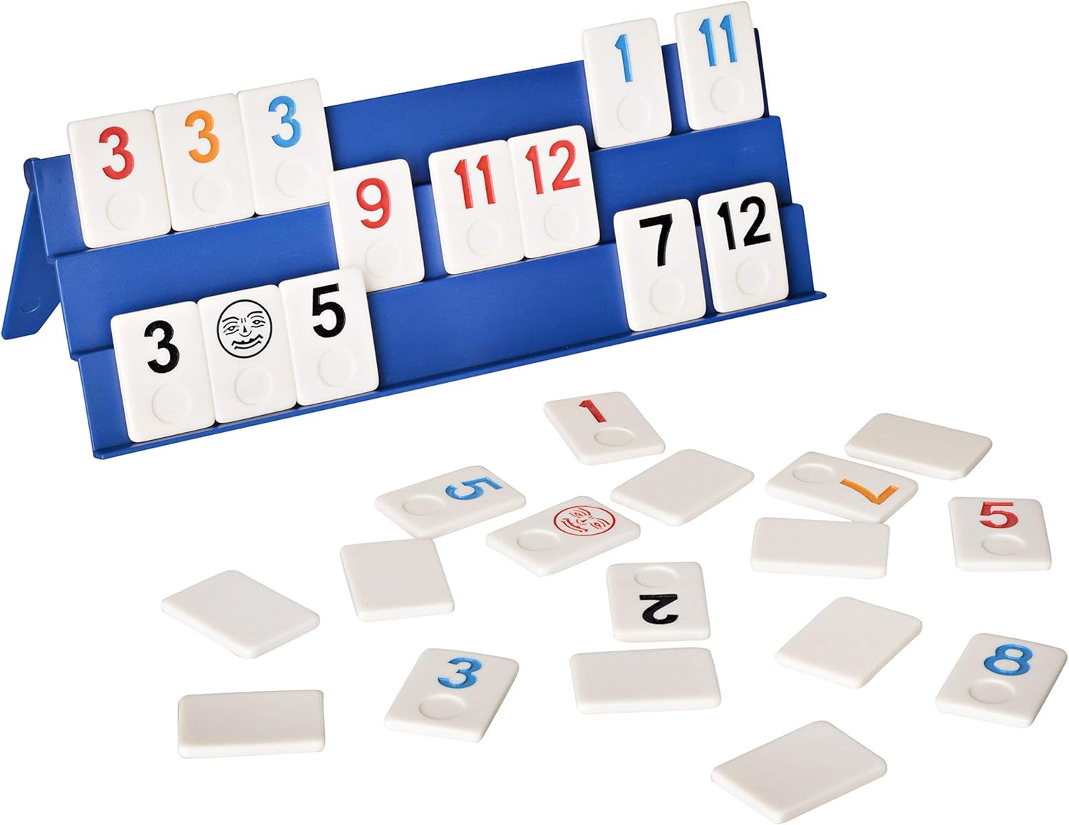 Point Games Full Size Rummy Game with 3-Tier Racks & Travel Bag