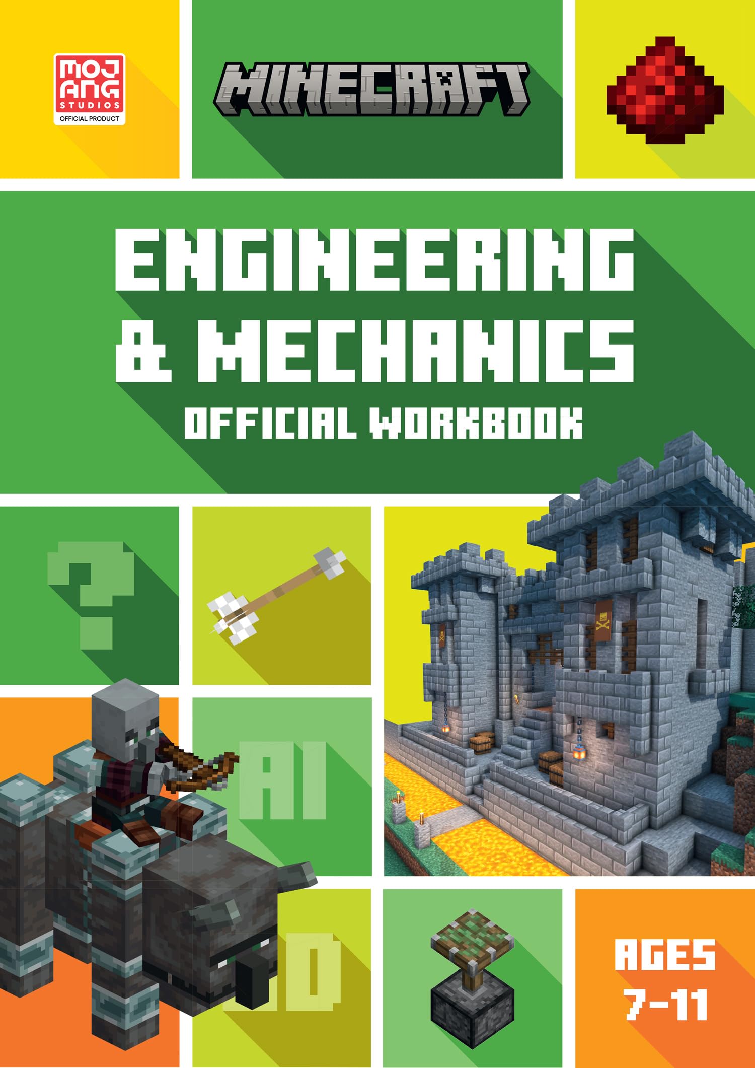 Collins Minecraft STEM Engineering and Mechanics Official Workbook | Ages 8-10 | Paperback