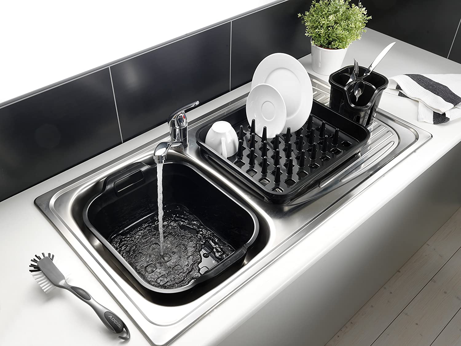 Addis Eco Washing Up Bowl with Twin Handle, 10 Litre, Made in UK from 100% Recycled Plastic 5