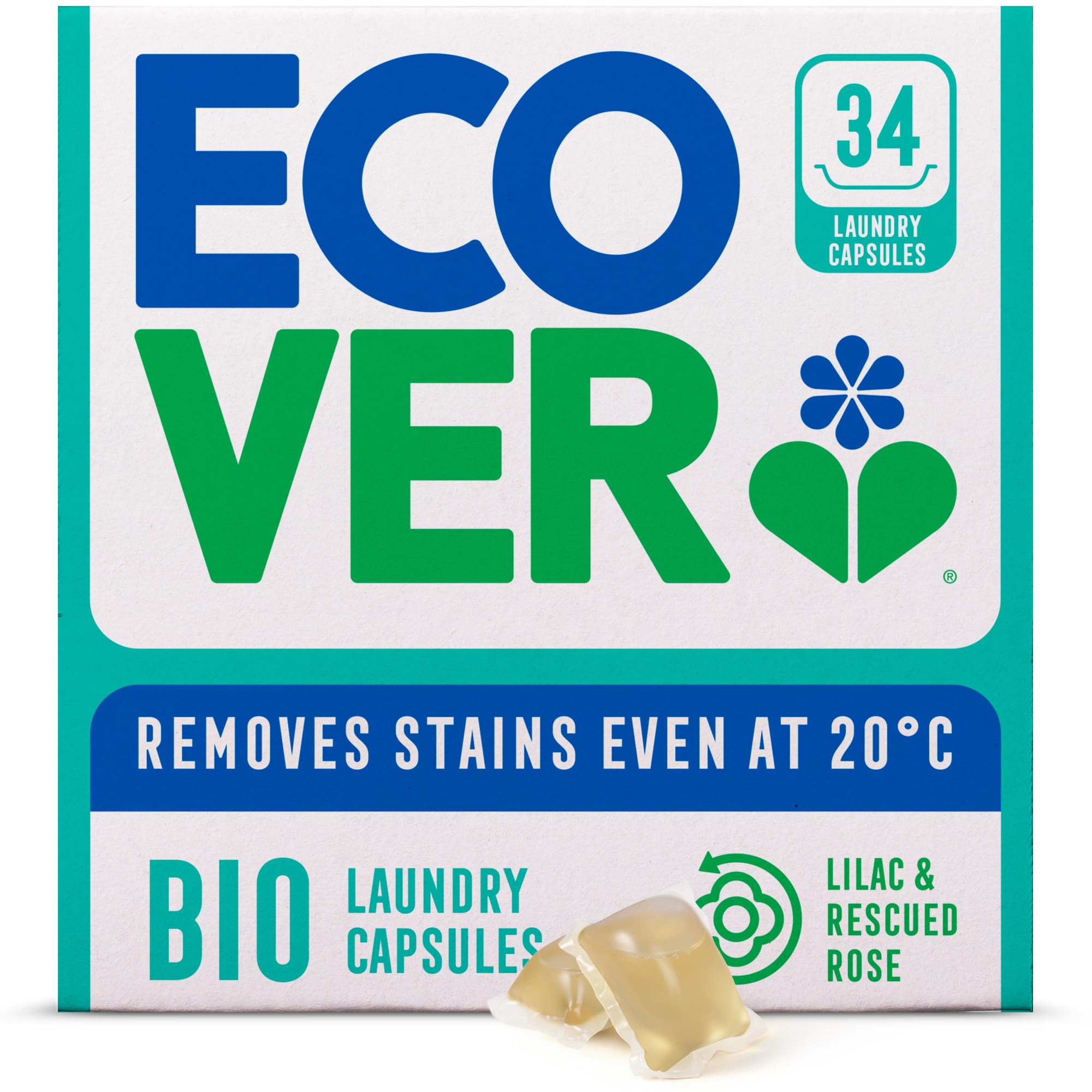 Ecover Bio Washing Capsules - Laundry Detergent Tablets