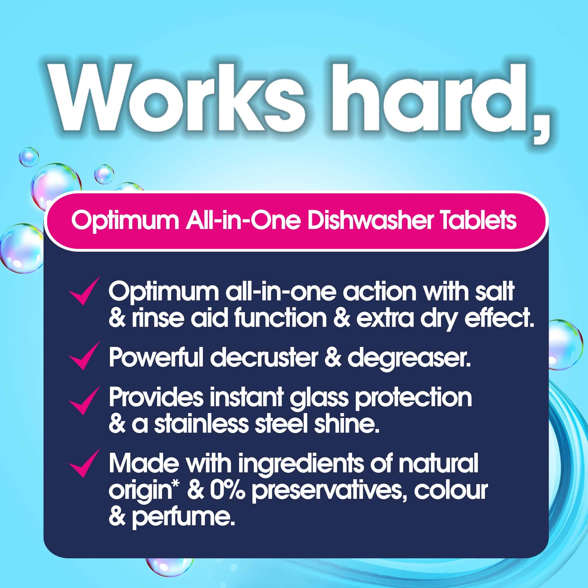 Ecozone Optimum All In One Dishwasher Tablets 30 Pack