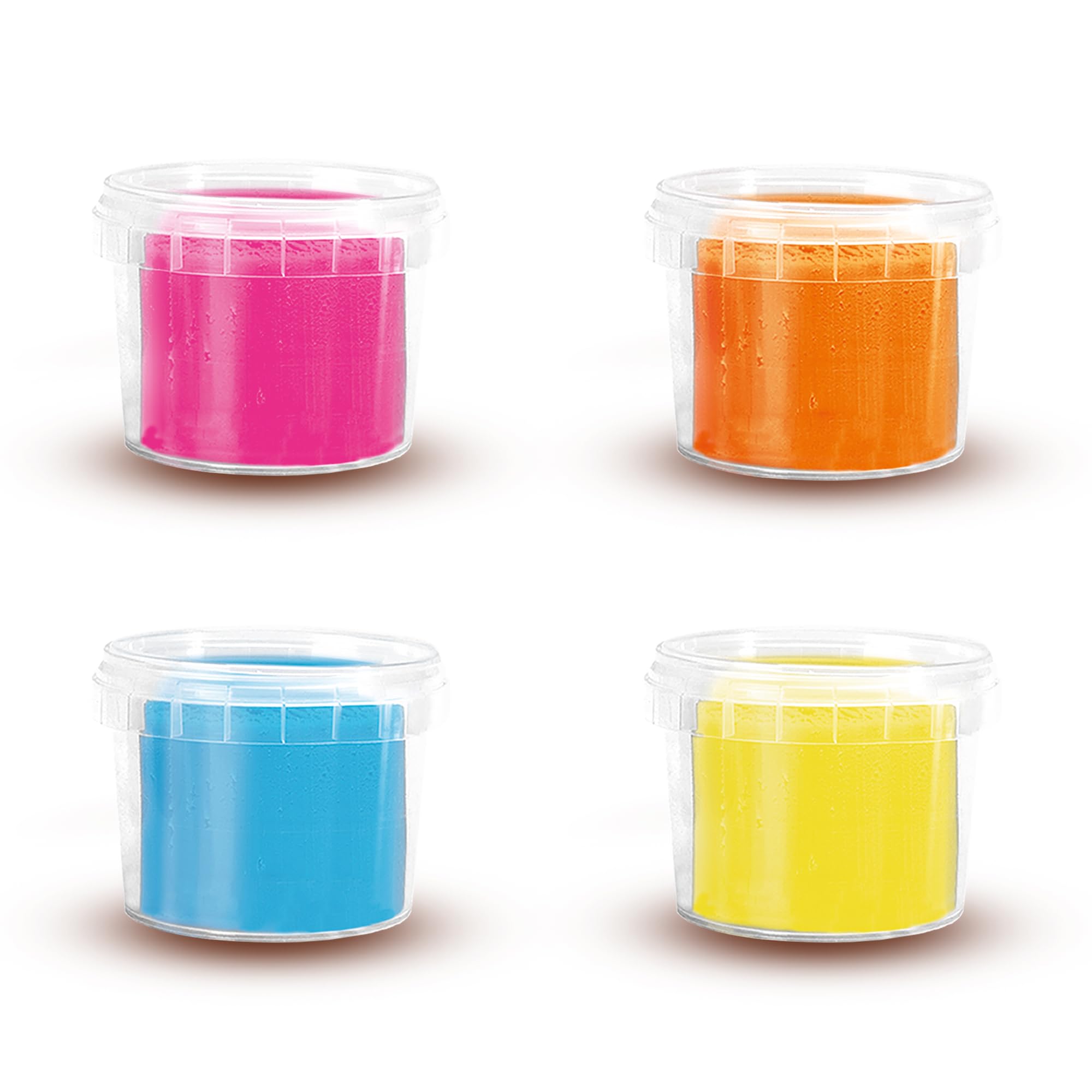 SES Creative Feel Good Dough Happy Set - 4x90g Dough Tubs | Non-Toxic, Gluten Free