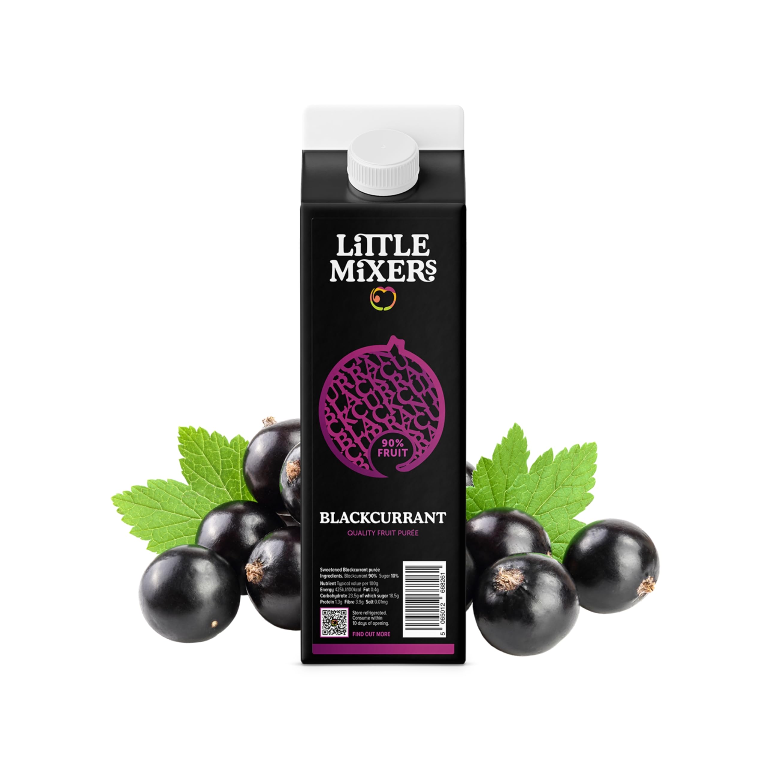 LITTLE MIXERS Blackcurrant Purée - Real Fruit Cocktail Mixer | 1 KG 1
