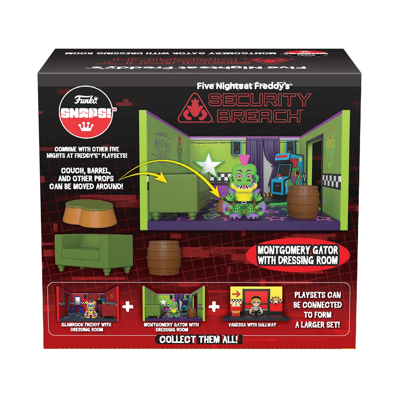 Funko Snapsies Five Nights at Freddy's - Gator's Room Playset Collectible Vinyl Figure 9