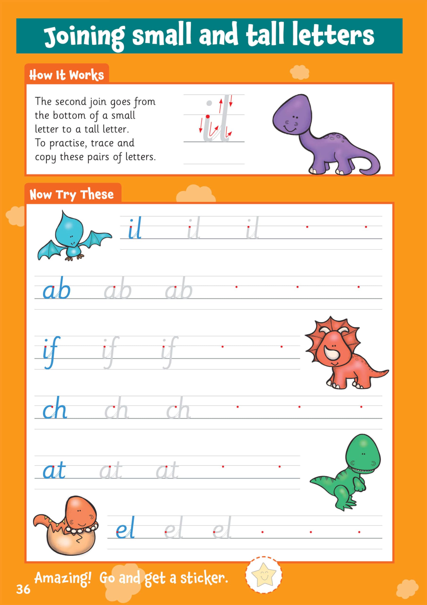 CGP 10 Minutes a Day Handwriting for Ages 5-7 Activity Book with Reward Stickers | Paperback 4