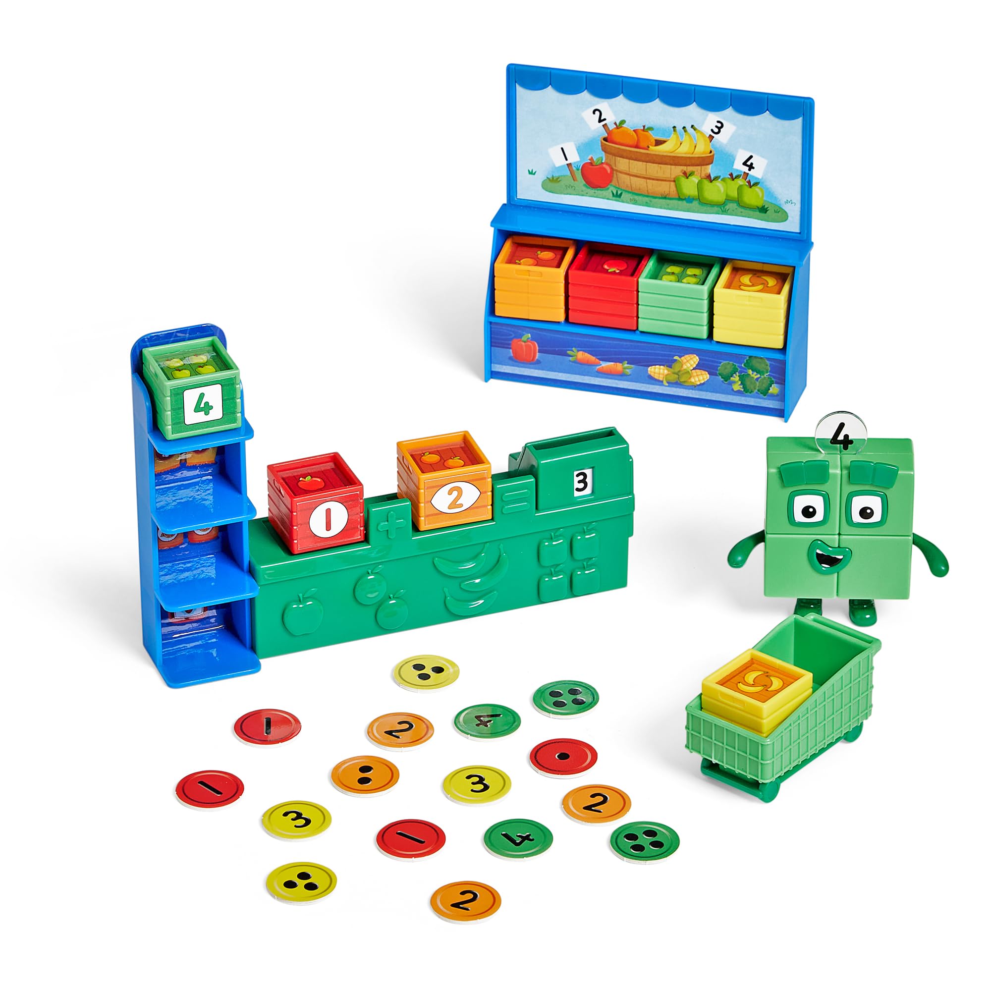 Learning Resources Numberblocks Add It Up Mini Market - Educational Role Play Toy for Ages 3+ 5