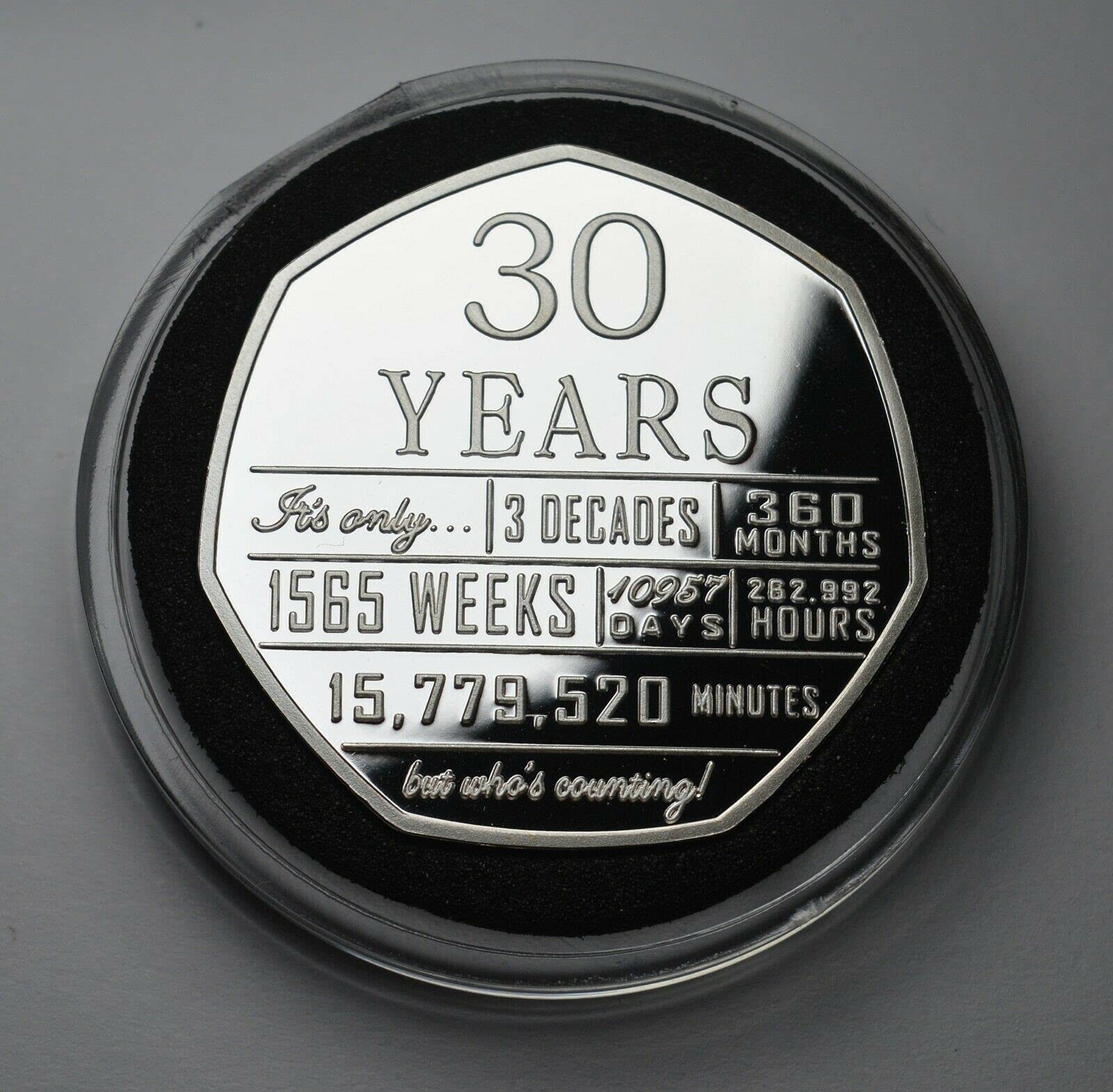 30th Birthday .999 Silver Commemorative Coin - The Commemorative Coin Company 4