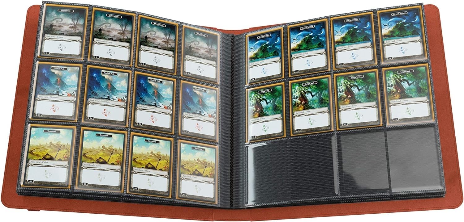 Gamegenic Prime Album 24-Pocket - Holds 480 Double-Sleeved Cards, Red 5