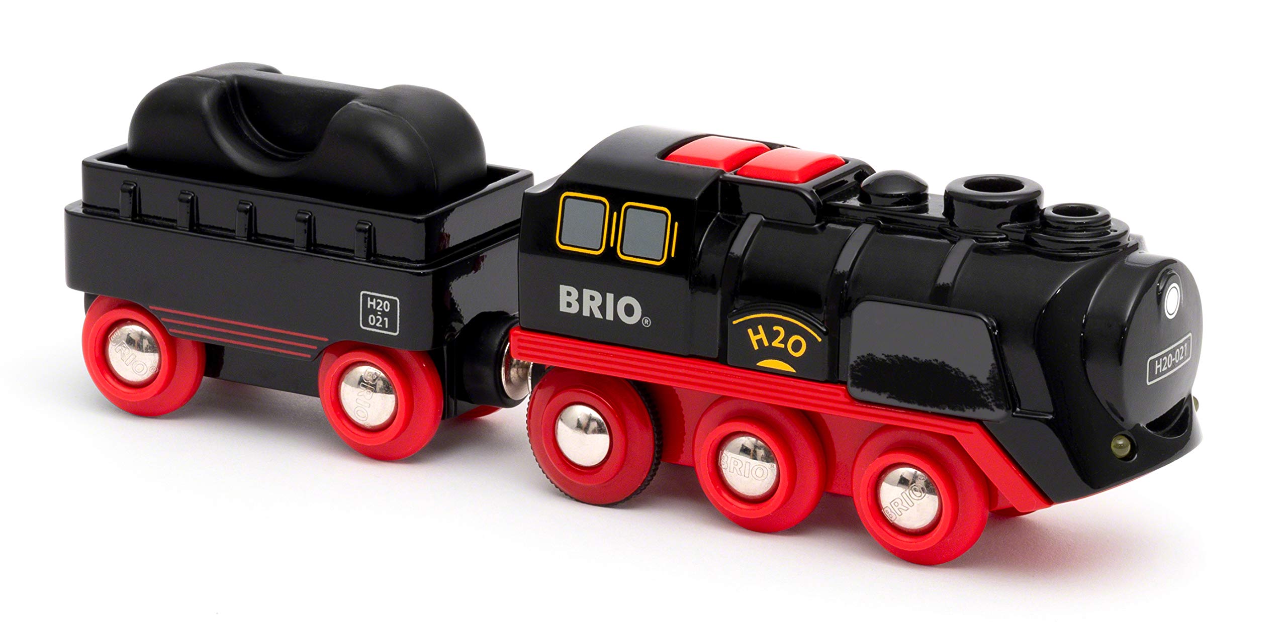 BRIO World Battery Powered Steaming Toy Train Engine with Magnetic Couplings 7