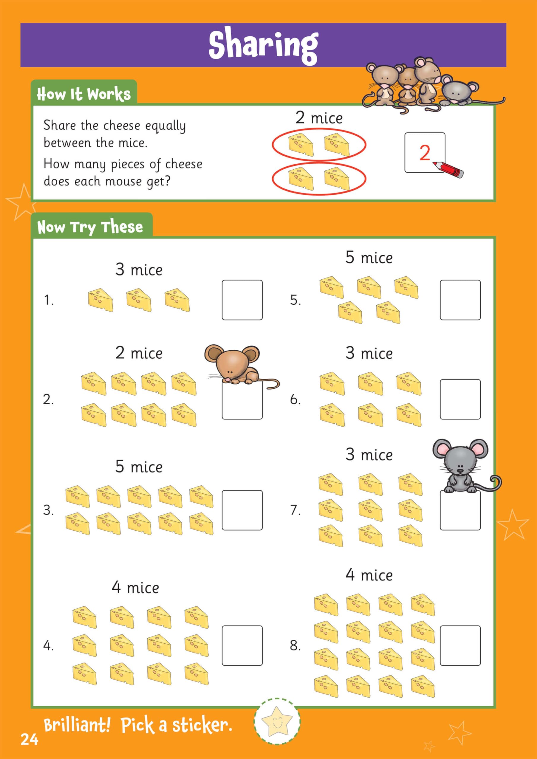 CGP 10 Minutes a Day Maths Activity Book for Ages 5-7 (KS1) with Reward Stickers 6