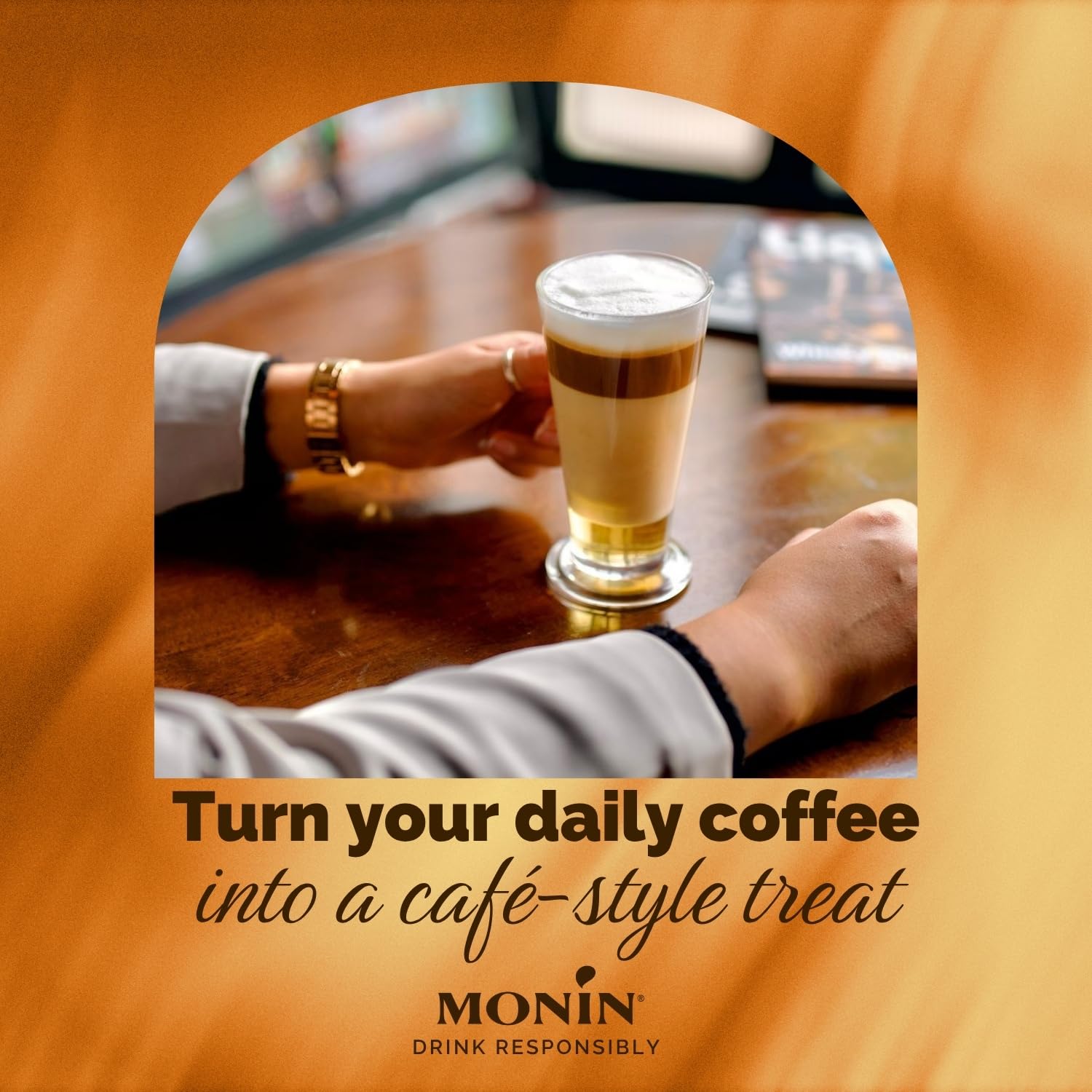 Monin Hazelnut Syrup 700ml - Vegan, Sugar-Free, Natural Flavouring for Coffee & Cocktails 6