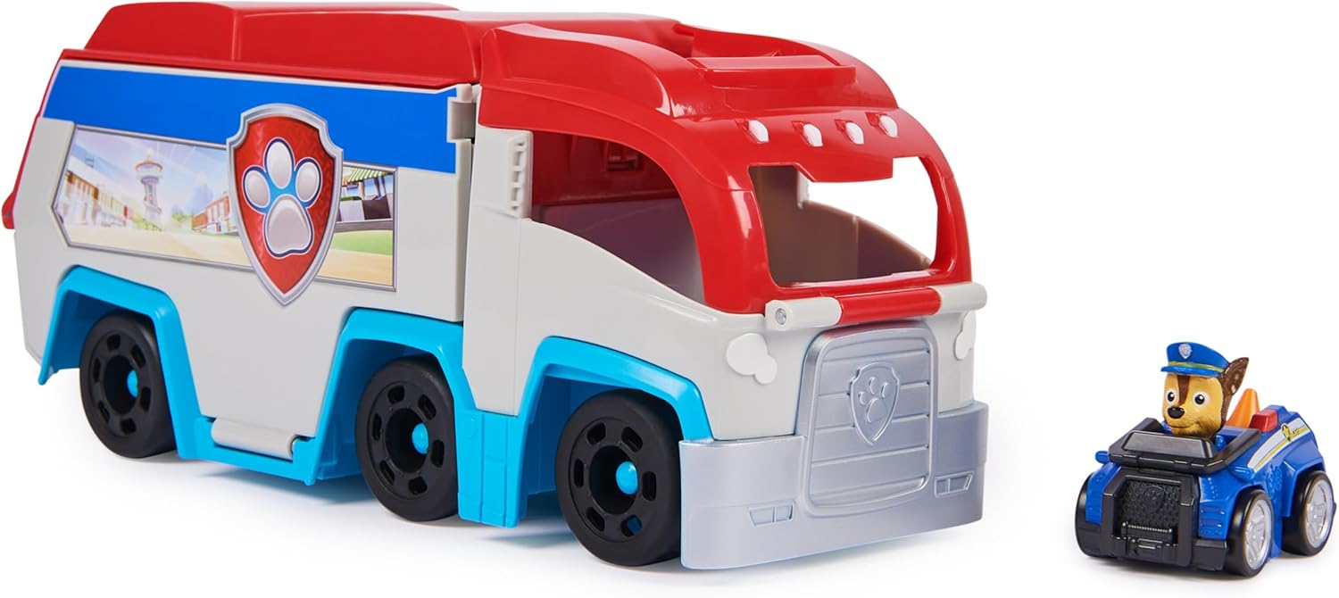 Paw Patrol: Pup Squad Patroller Team Vehicle with Chase - Transforming Toy Lorry Playset