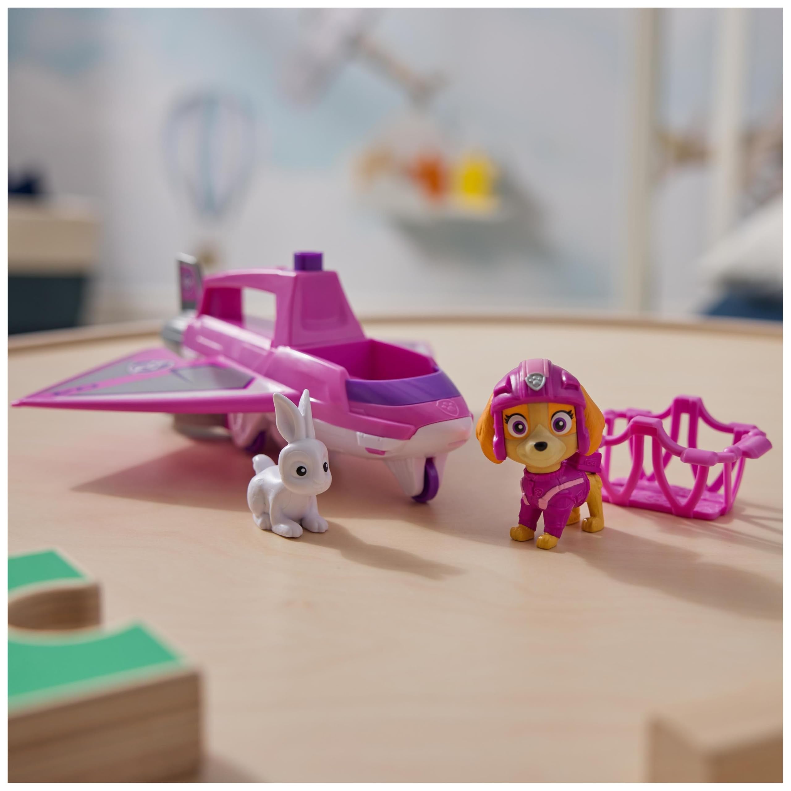 Paw Patrol: Air Rescue Skye Action Figure & Hero Claw Jet Plane with Rescue Basket 3
