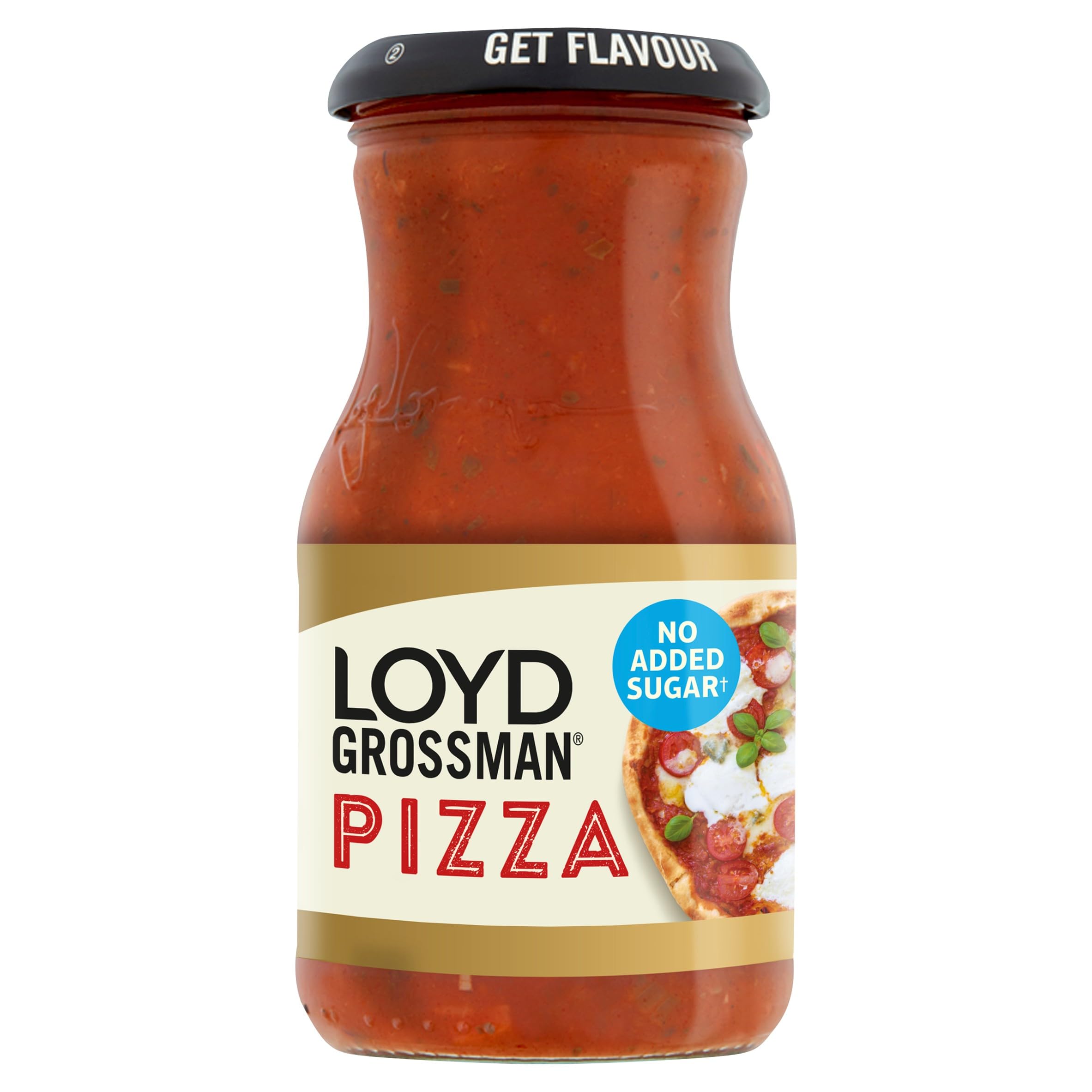 Loyd Grossman Rich Tomato, Basil and Oregano Pizza Topping Sauce - 350g Jar