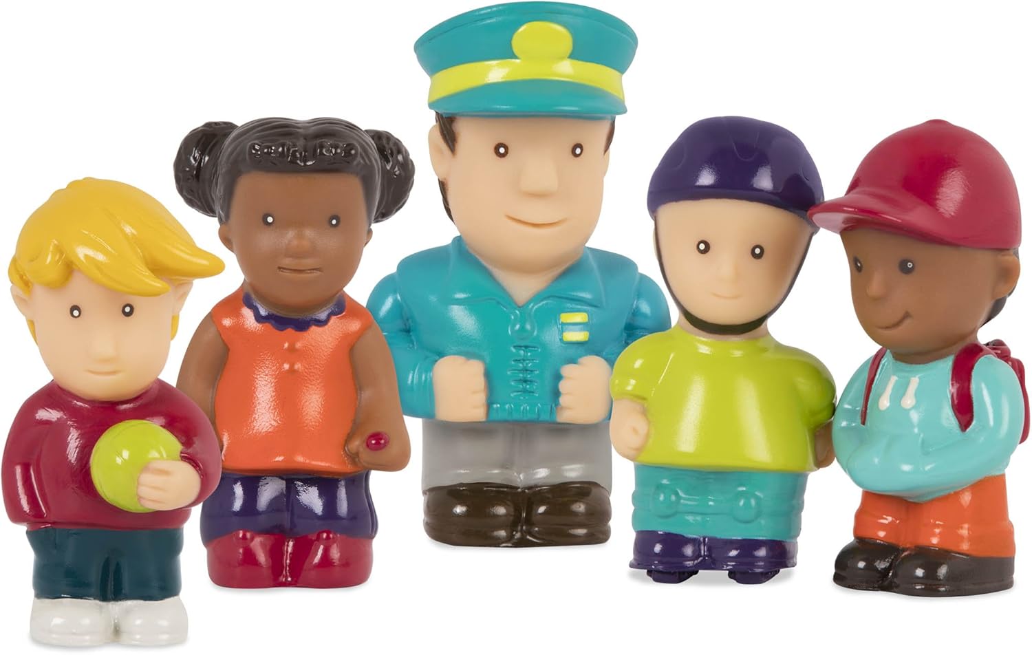 Battat Light & Sound School Bus Toy with Driver and 4 Passengers - Educational Vehicle Playset for Toddlers 18M+ 4