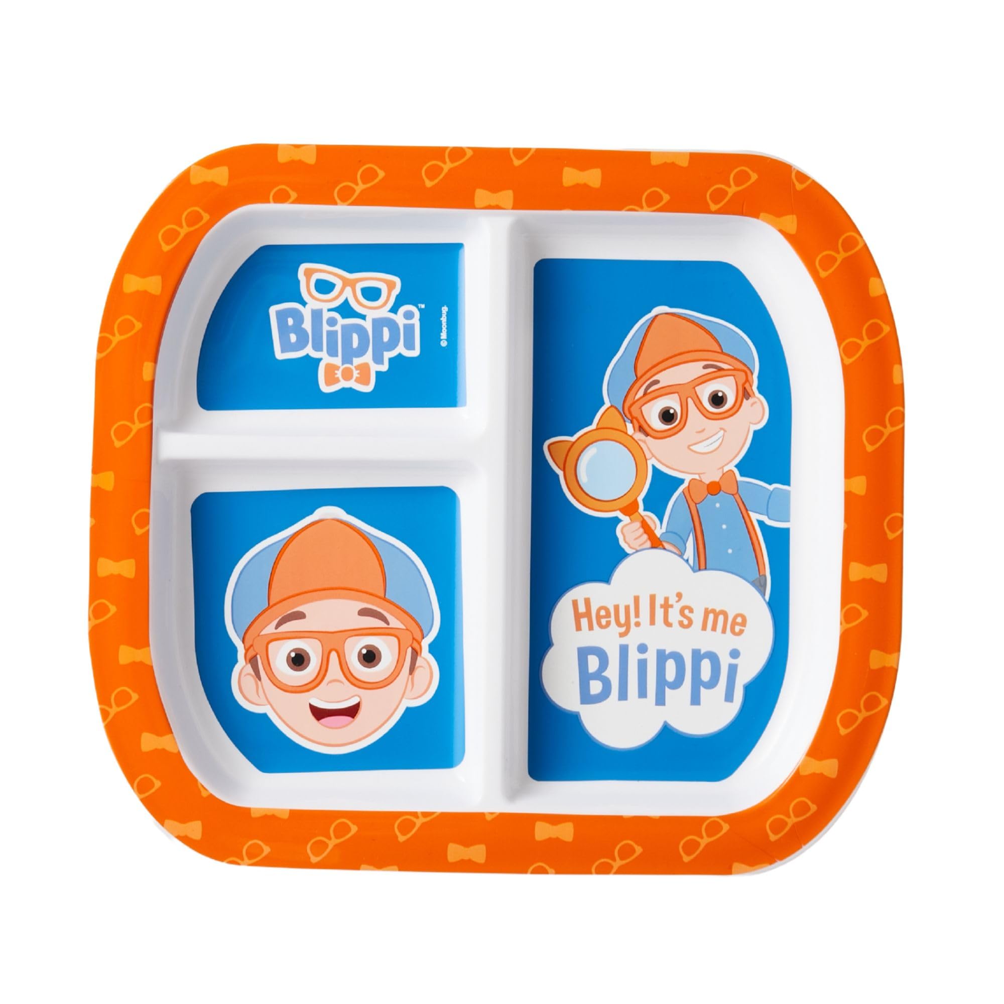 HOX 3-Section Divider Plate - BPA-Free, Durable PP Material with Licensed Design