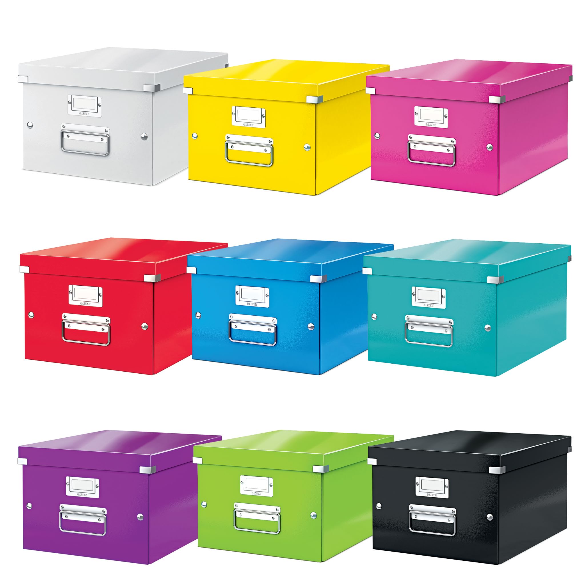 Leitz Click and Store A4 Storage Box - Medium, 16L Capacity, Ice Blue | 9kg Max Load 5