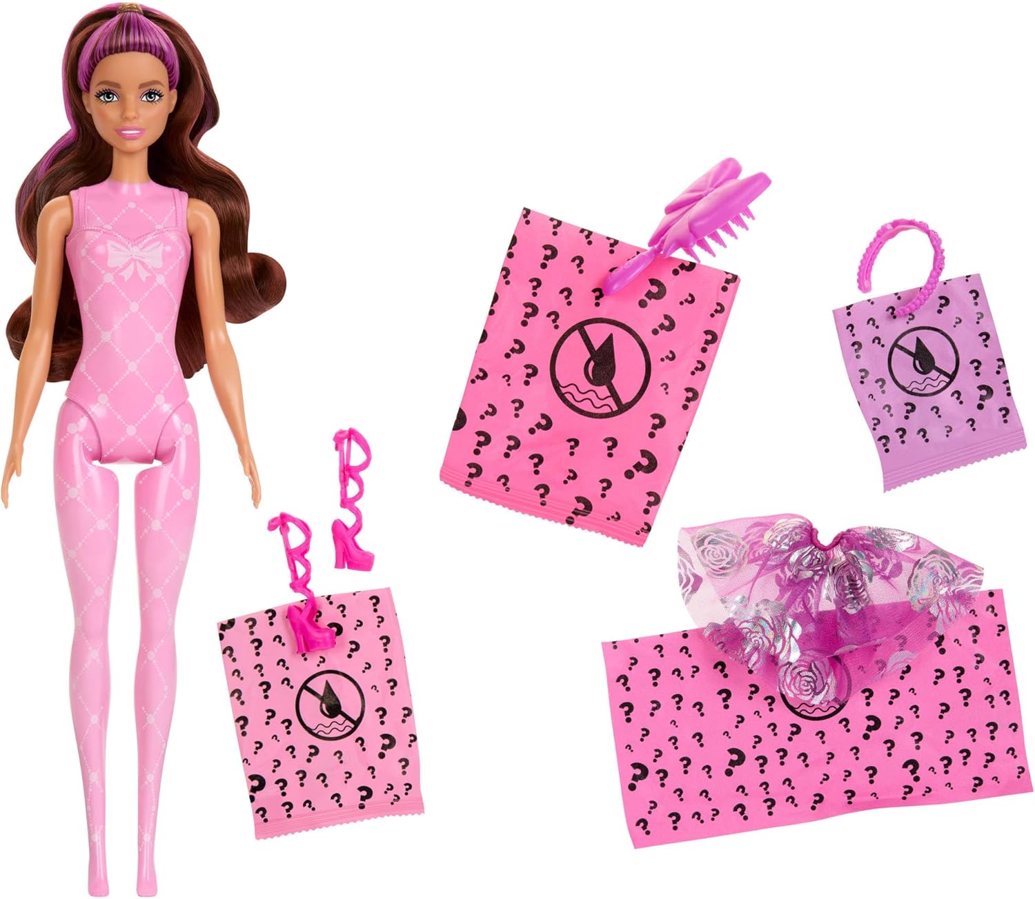 Barbie Color Reveal Doll & Accessories - Ballerina Series with 6 Surprises, Ages 3+