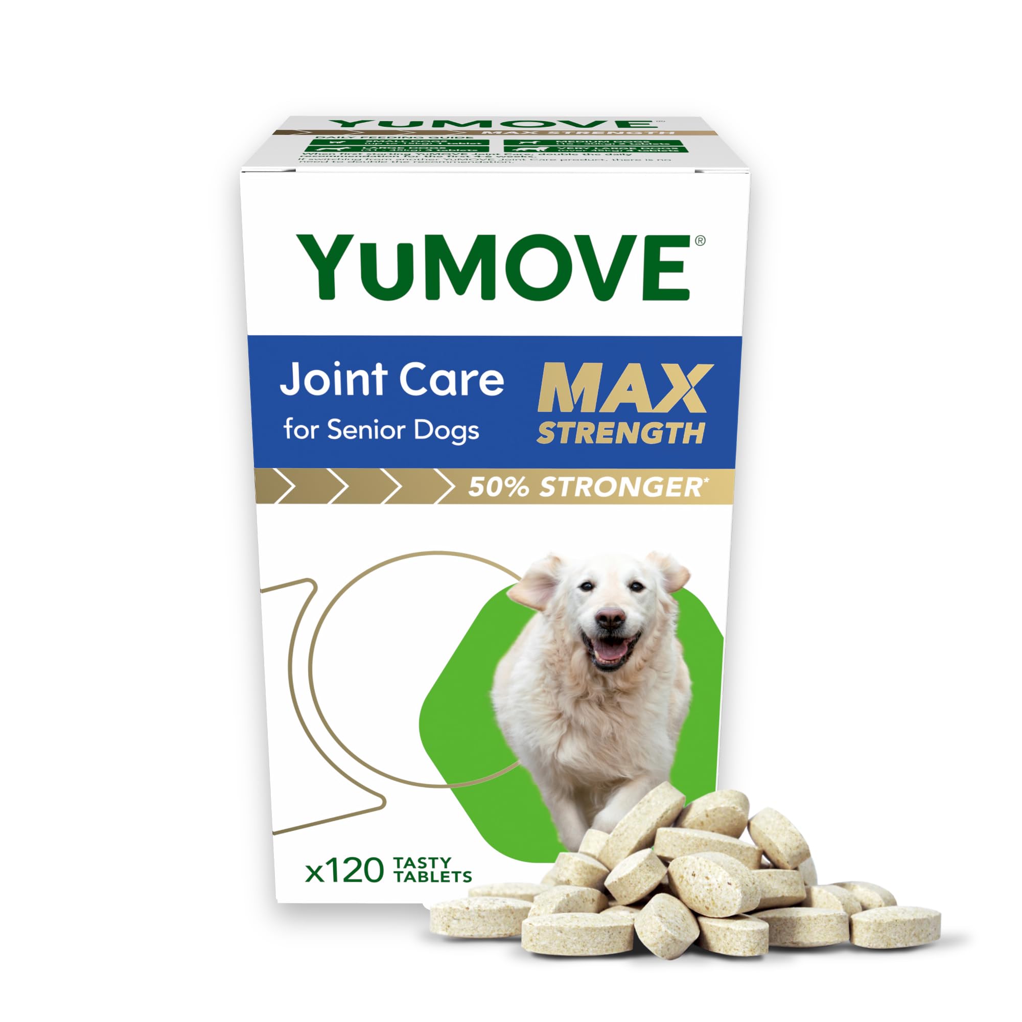 YuMOVE Max Strength Joint Supplement for Senior Dogs - 120 Tablets | Supports Mobility 1