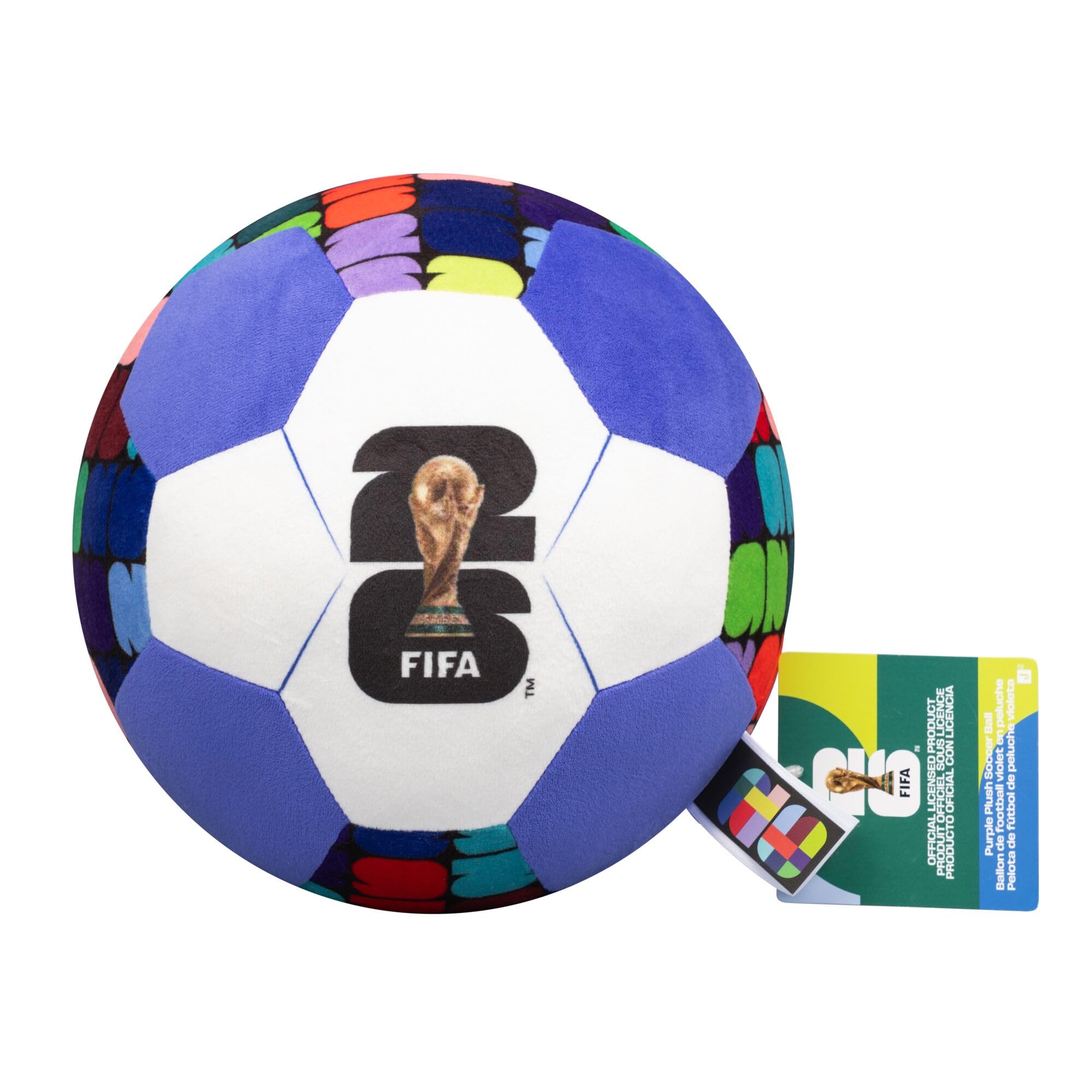 FIFA 9-Inch Purple Plush Football - Official World Cup Collectible Soft Toy for Ages 3+ 5