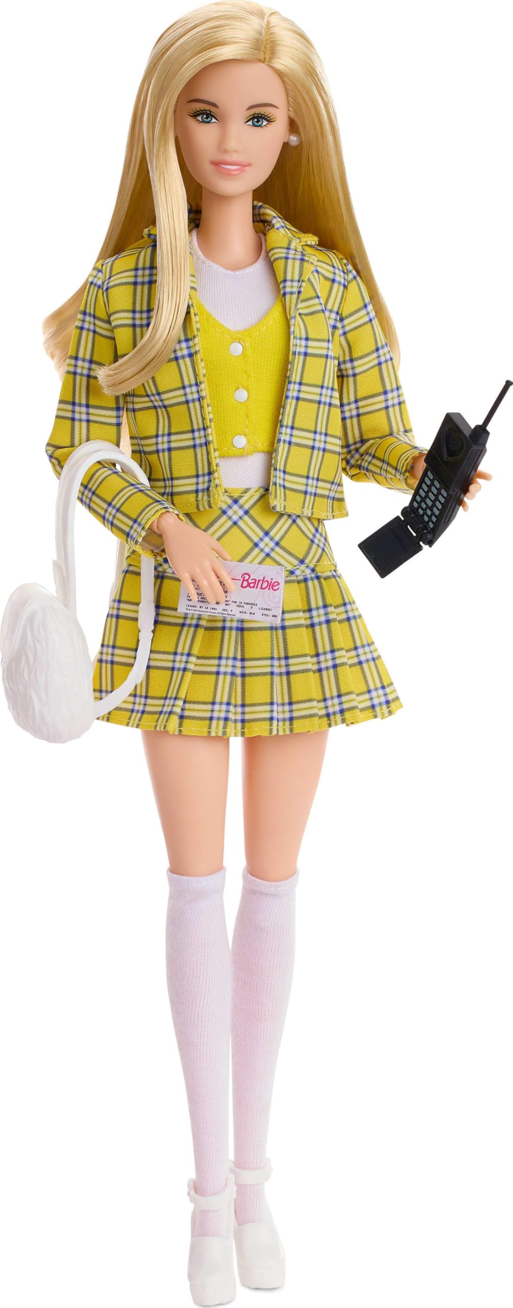 Barbie Signature Clueless Cher Doll - Yellow Plaid Suit Collectible with Accessories 8
