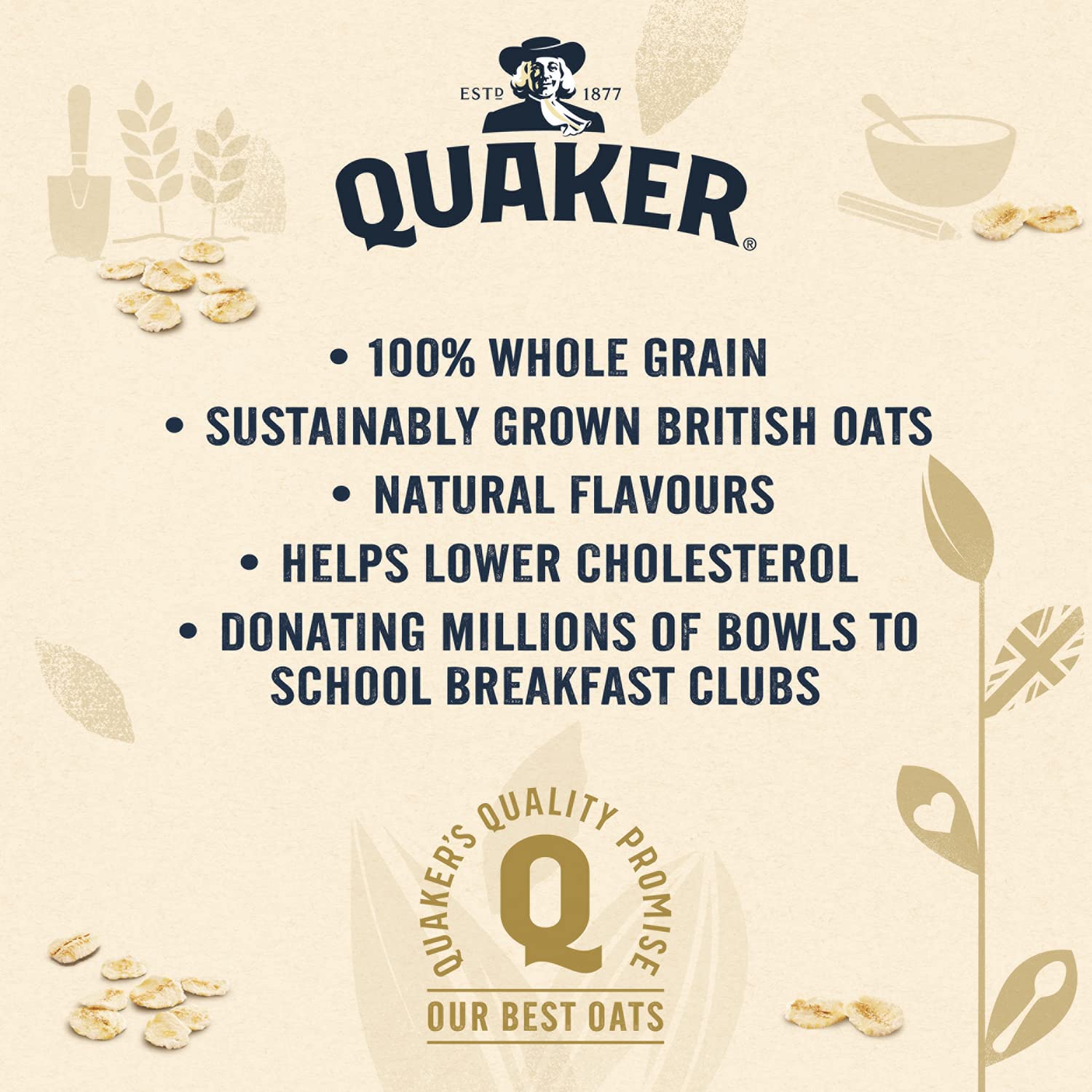 Quaker Oat So Simple Original Porridge Pots - 45g Pots, Pack of 8 | Wholegrain Oats 5