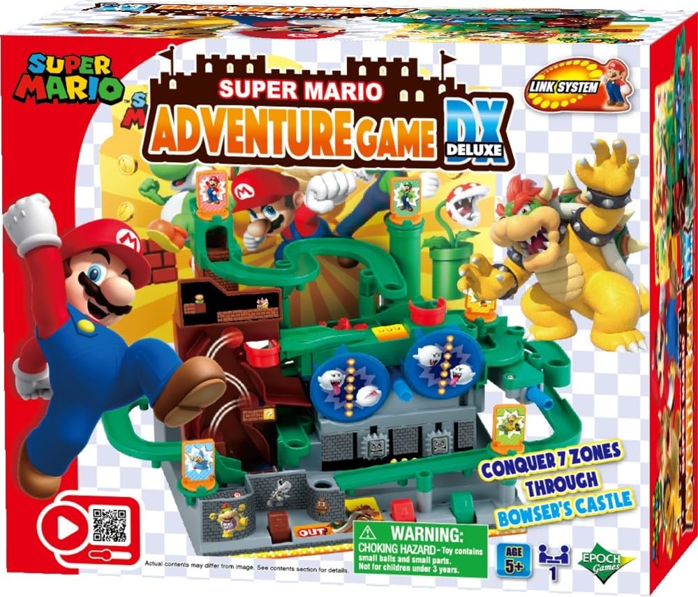 EPOCH Super Mario Adventure Game DX - Action Maze Skill Game | Single Player | Ages 5+