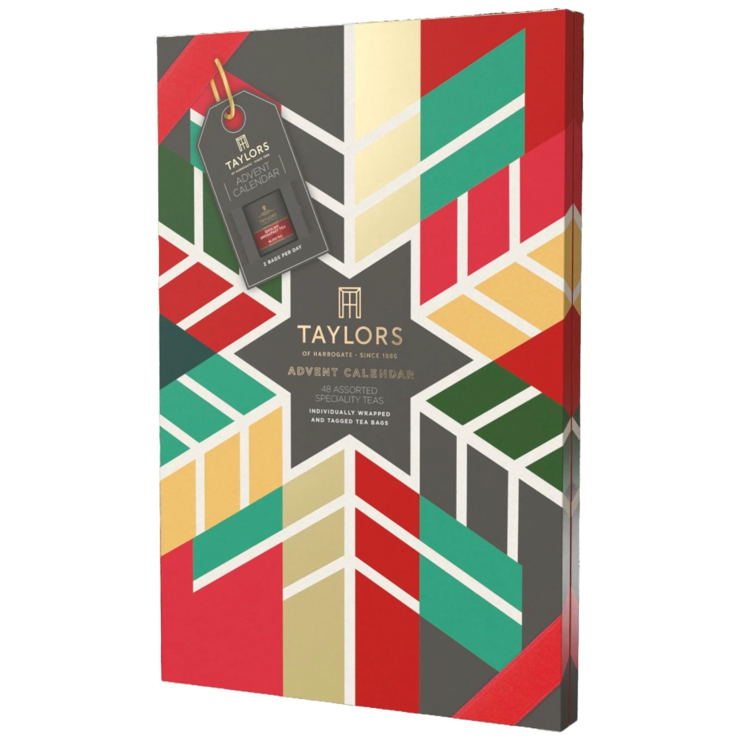 Taylors of Harrogate Assorted Speciality Teas Advent Calendar 2025 - 24 Flavours with 48 Tea Bags 1