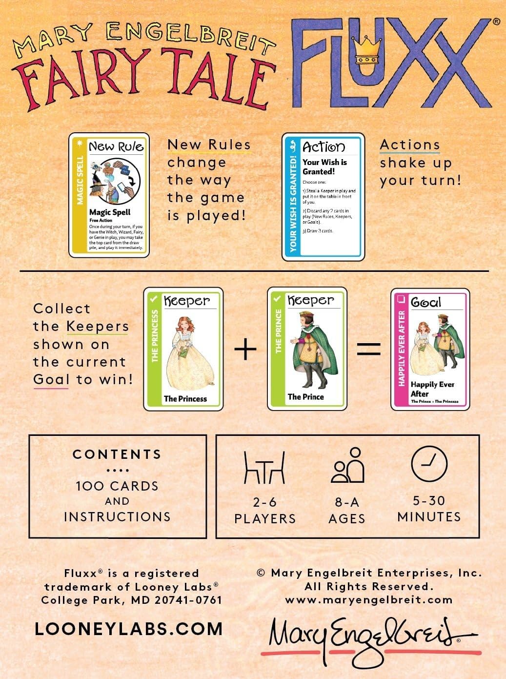 Looney Labs Fairy Tale Fluxx Card Game