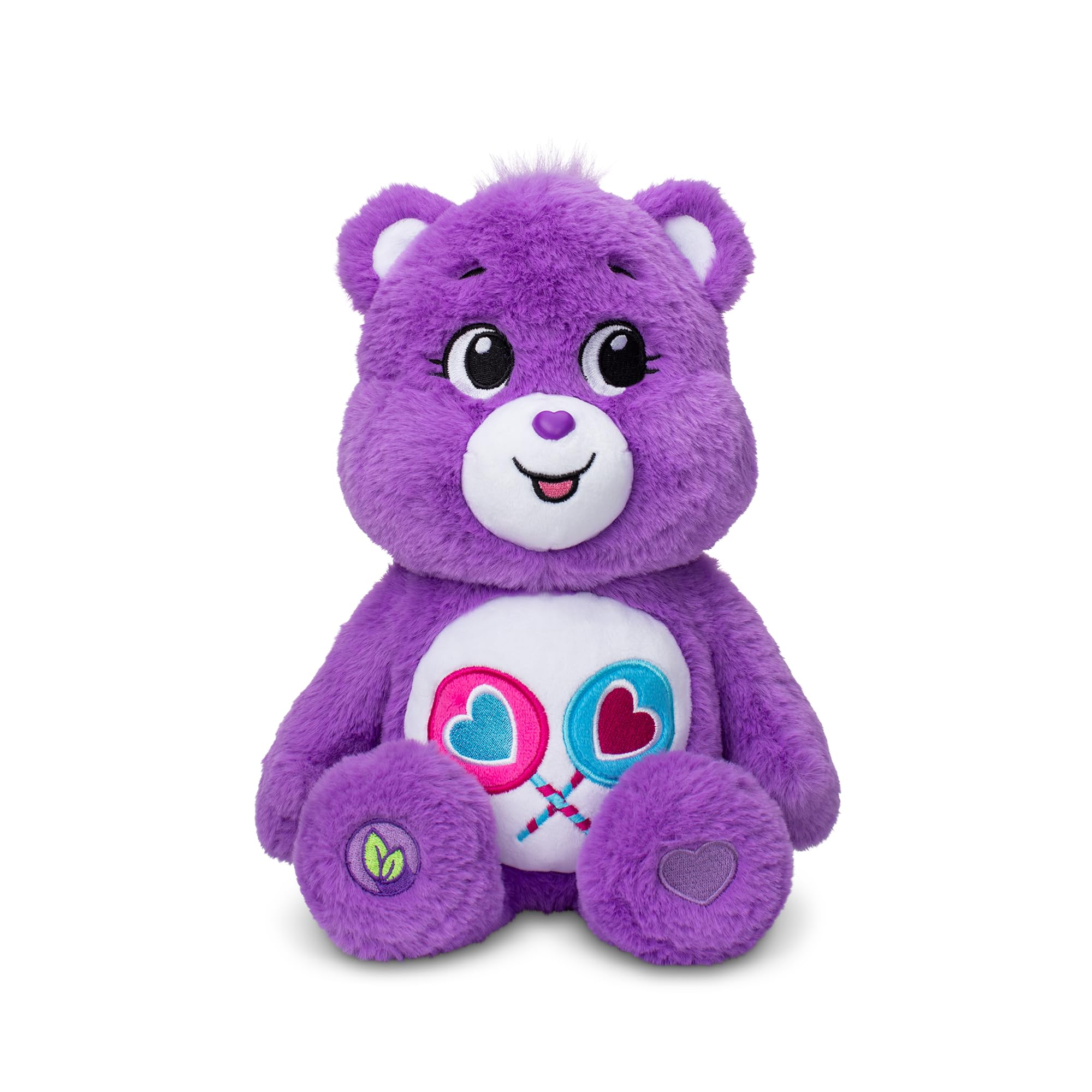 Care Bears Share Bear - 14 Inch Purple Plush Toy for Kids 4