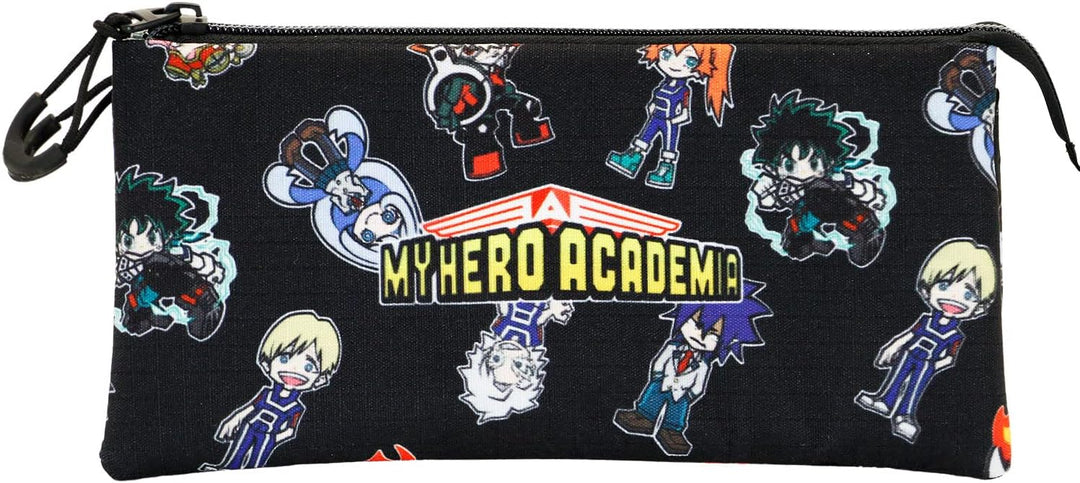 KARACTERMANIA My Hero Academia Chibi-ECO Triple Pencil Case, Black (03923)