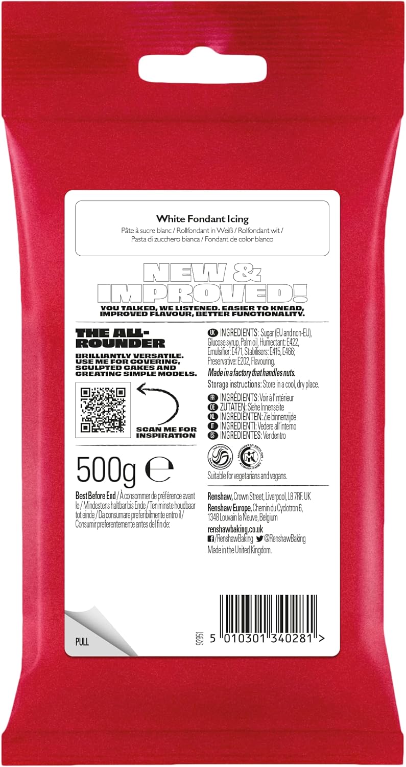 Renshaw Just Roll With It Fondant Icing - White, 500 g 3
