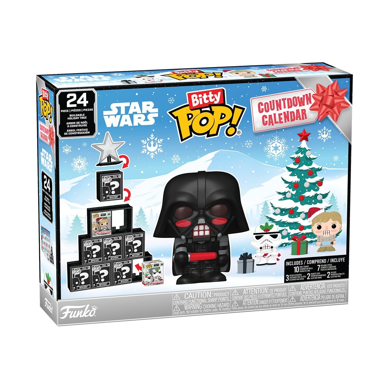 Funko Star Wars Bitty POP! Advent Calendar - 24 Day Countdown | Ages 3+