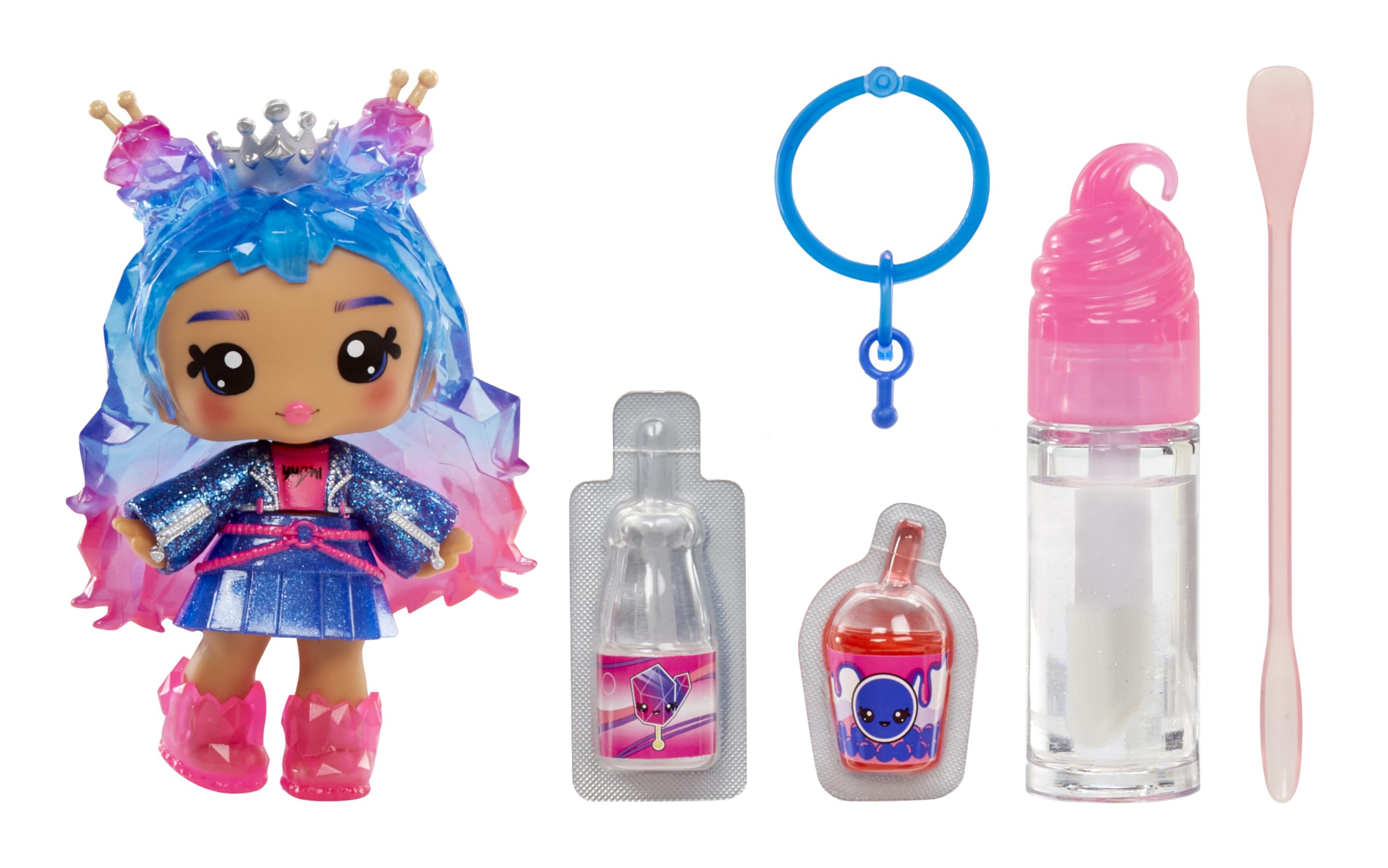 Yummiland Lip Gloss Doll - Roxie Crystal Candy - DIY Scented Lip Gloss Playset for Ages 3+
