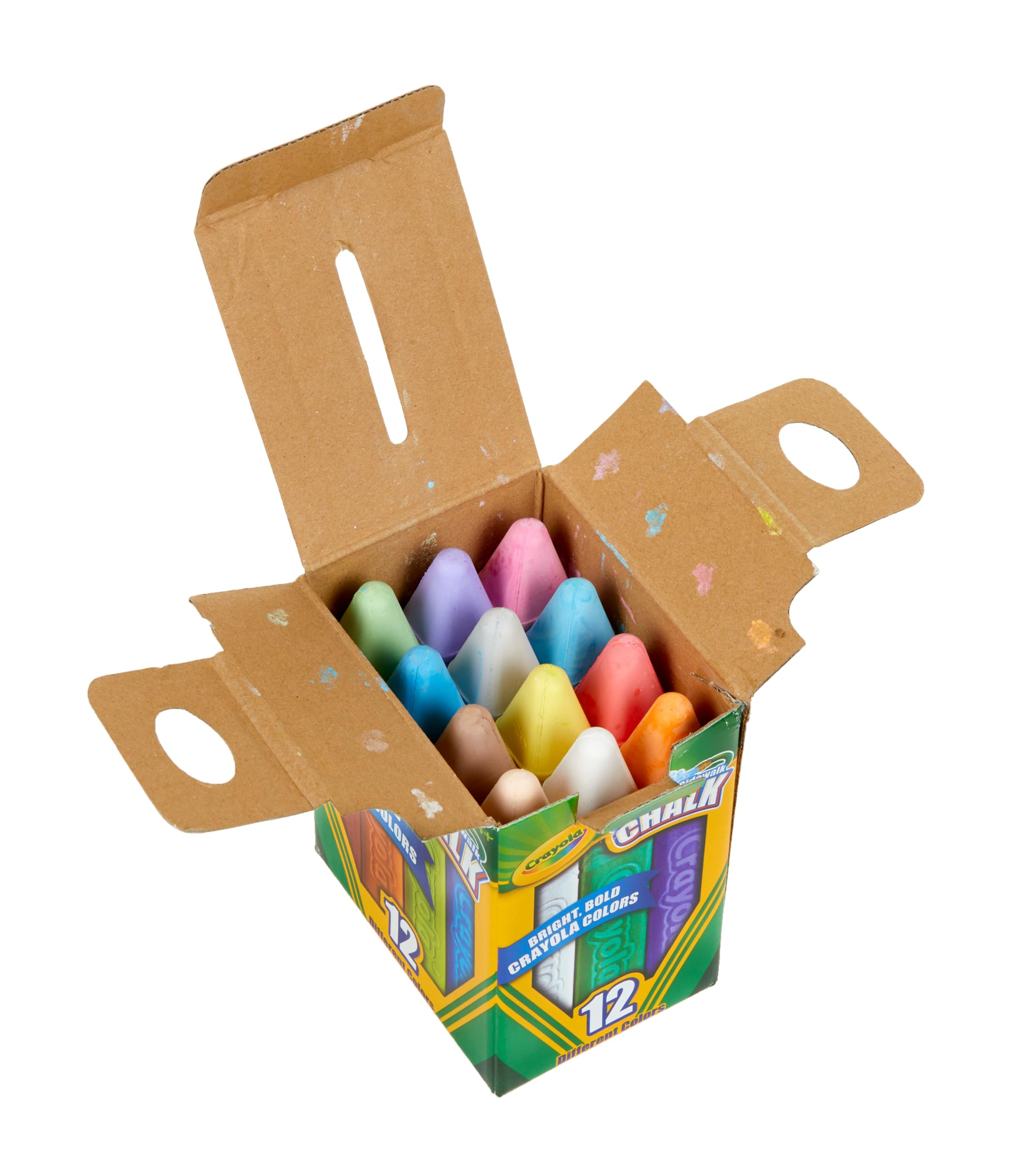 CRAYOLA Outdoor Chalk - Washable Sidewalk Chalk, Square Shape, 12 Assorted Colors 4