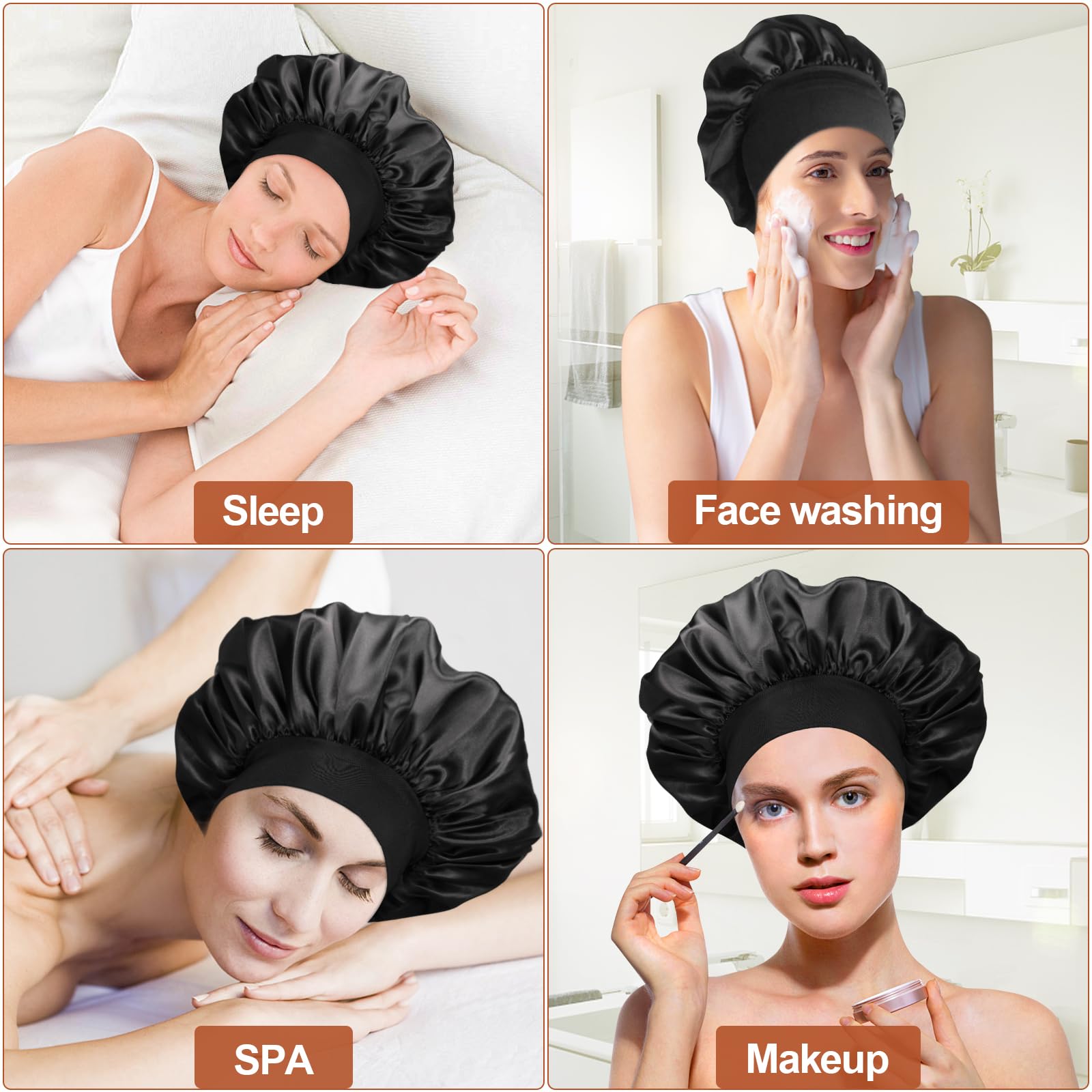 MOXYOY Silk Bonnet - Protects Hair While Sleeping | Breathable | Reusable 6