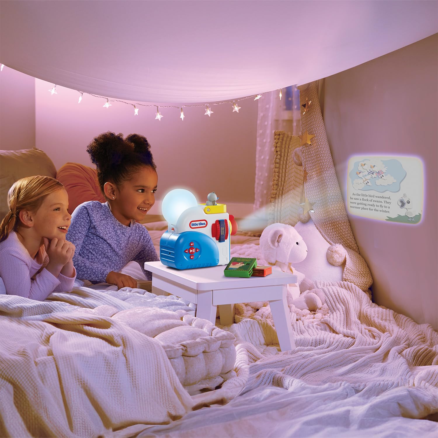 Little Tikes Story Dream Machine Starter Pack - Light, Sound & Audio Projector with 3 Fairytale Stories 5